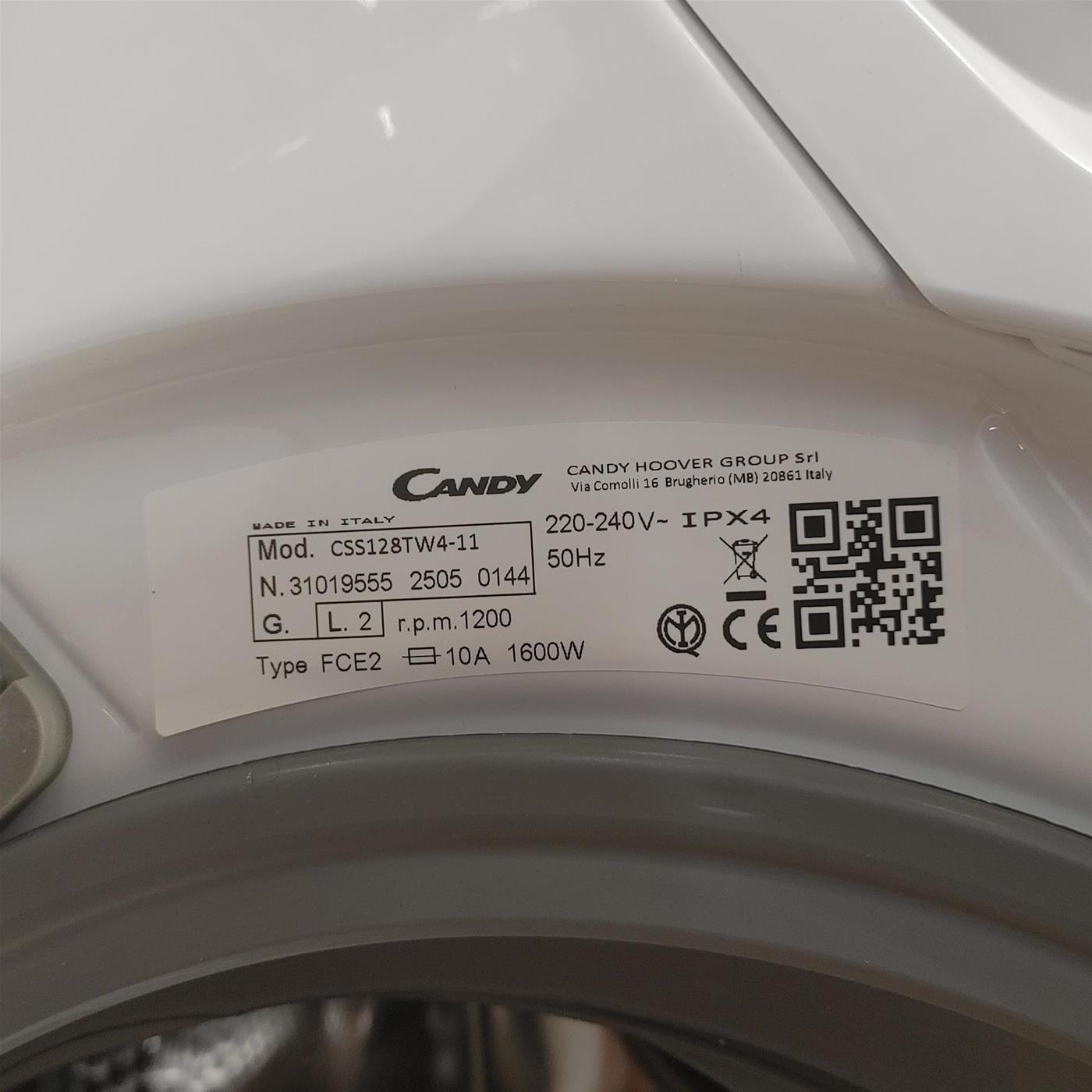 Lavatrice Candy Smart CSS128TW4-11 8 Kg