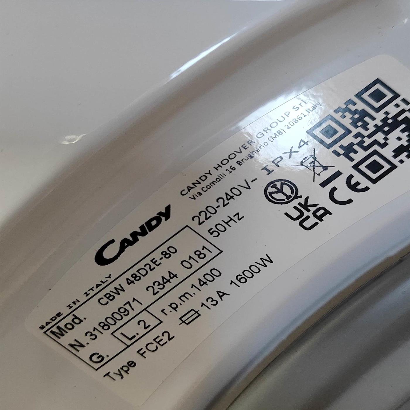 Lavatrice Candy Smart CBW 48D2E-80 8 Kg