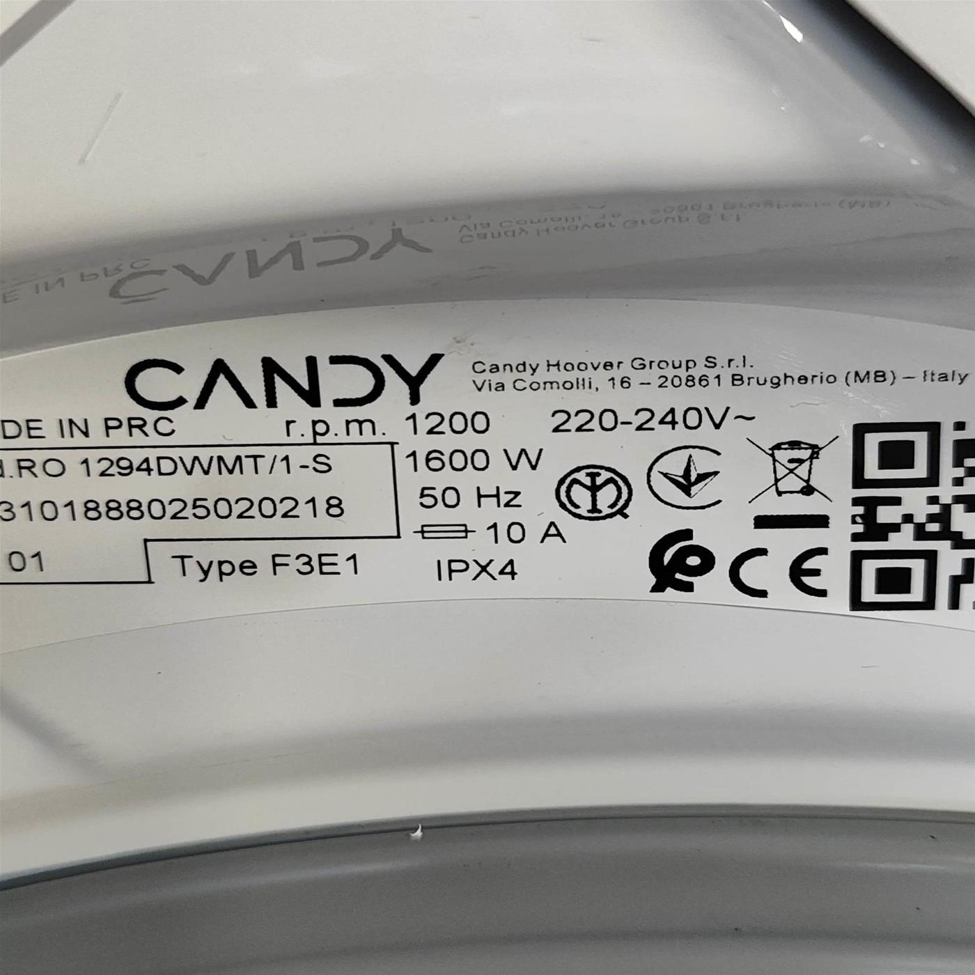Lavatrice Candy RapidÓ RO 1494DWMT/1-S Classe A 9 Kg