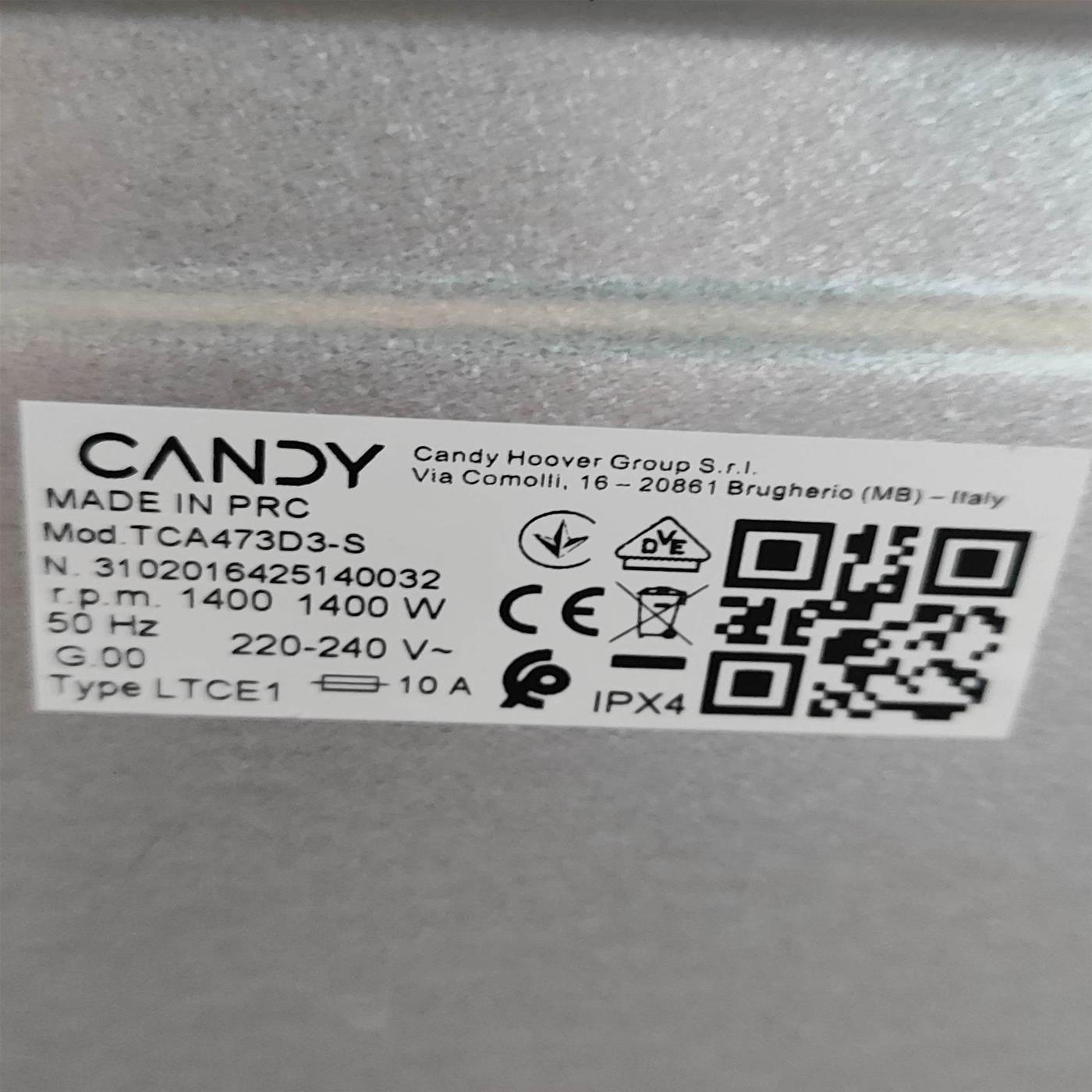 Lavatrice Candy ProWash 300 TCA473D3-S Wi-Fi 7 Kg