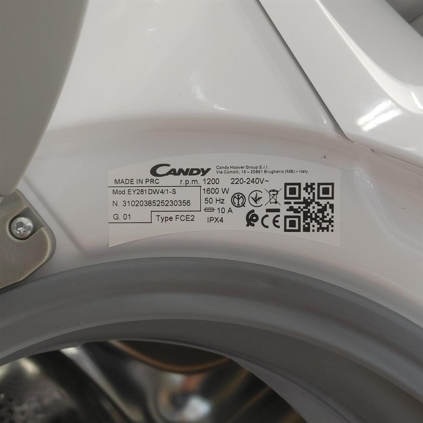 Lavatrice slim Candy EY281DW4/1-S 8 Kg