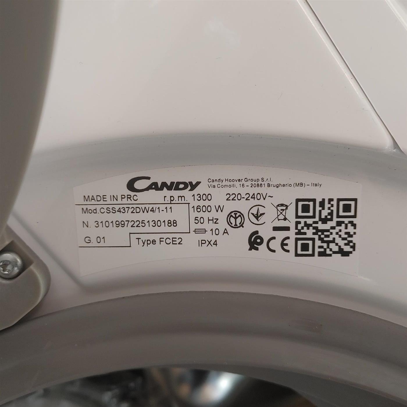 Lavatrice Candy Smart CSS4372DW4/1-11 l 7 Kg