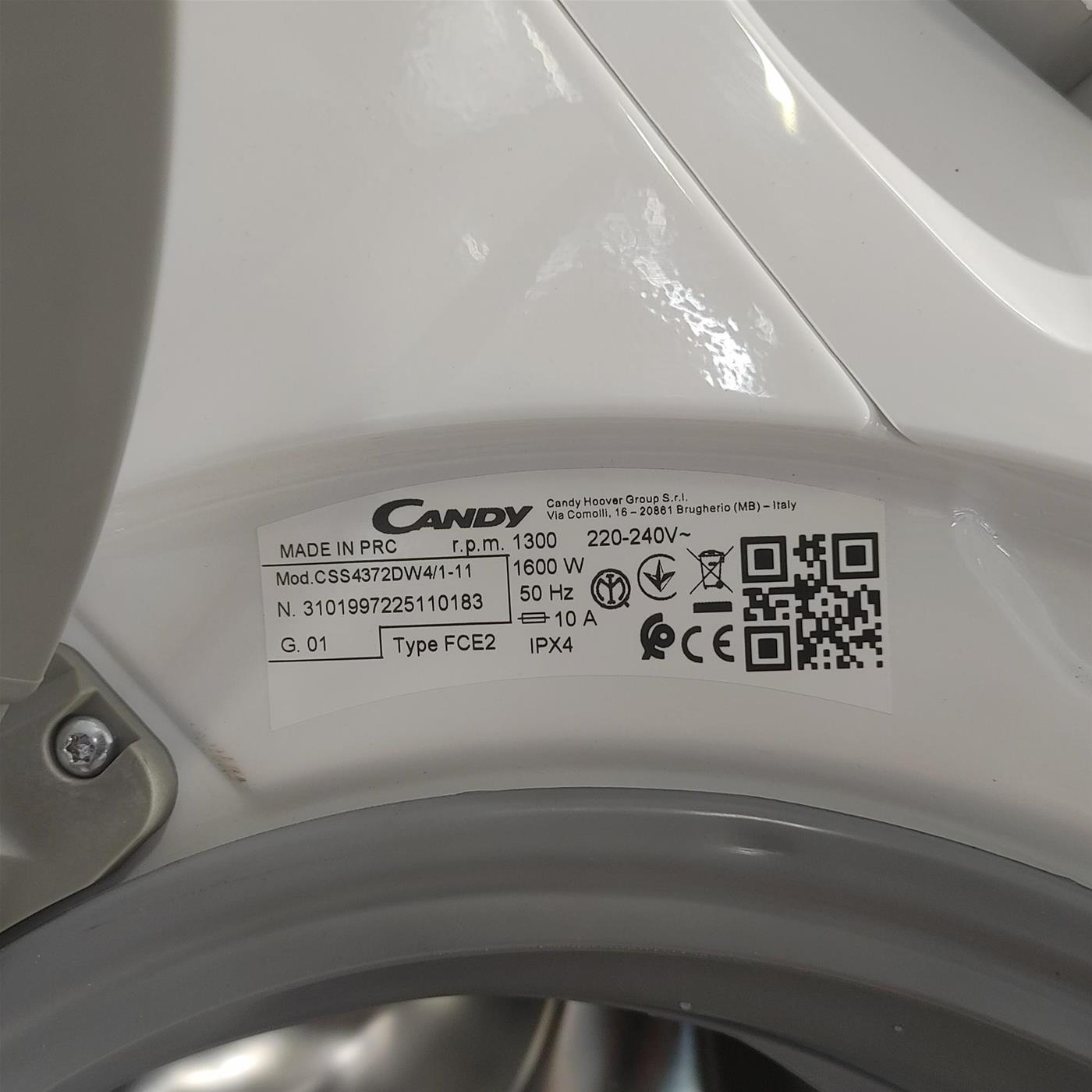 Lavatrice Candy Smart CSS4372DW4/1-11 l 7 Kg