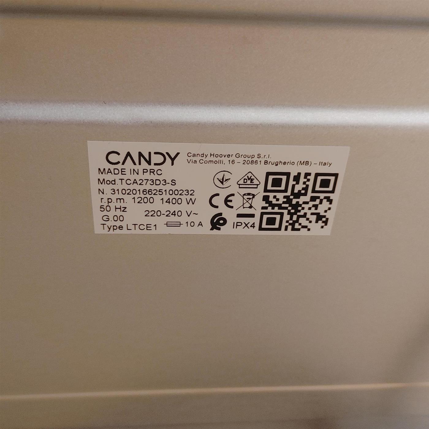 Lavatrice Candy TCA273D3-S 7 Kg