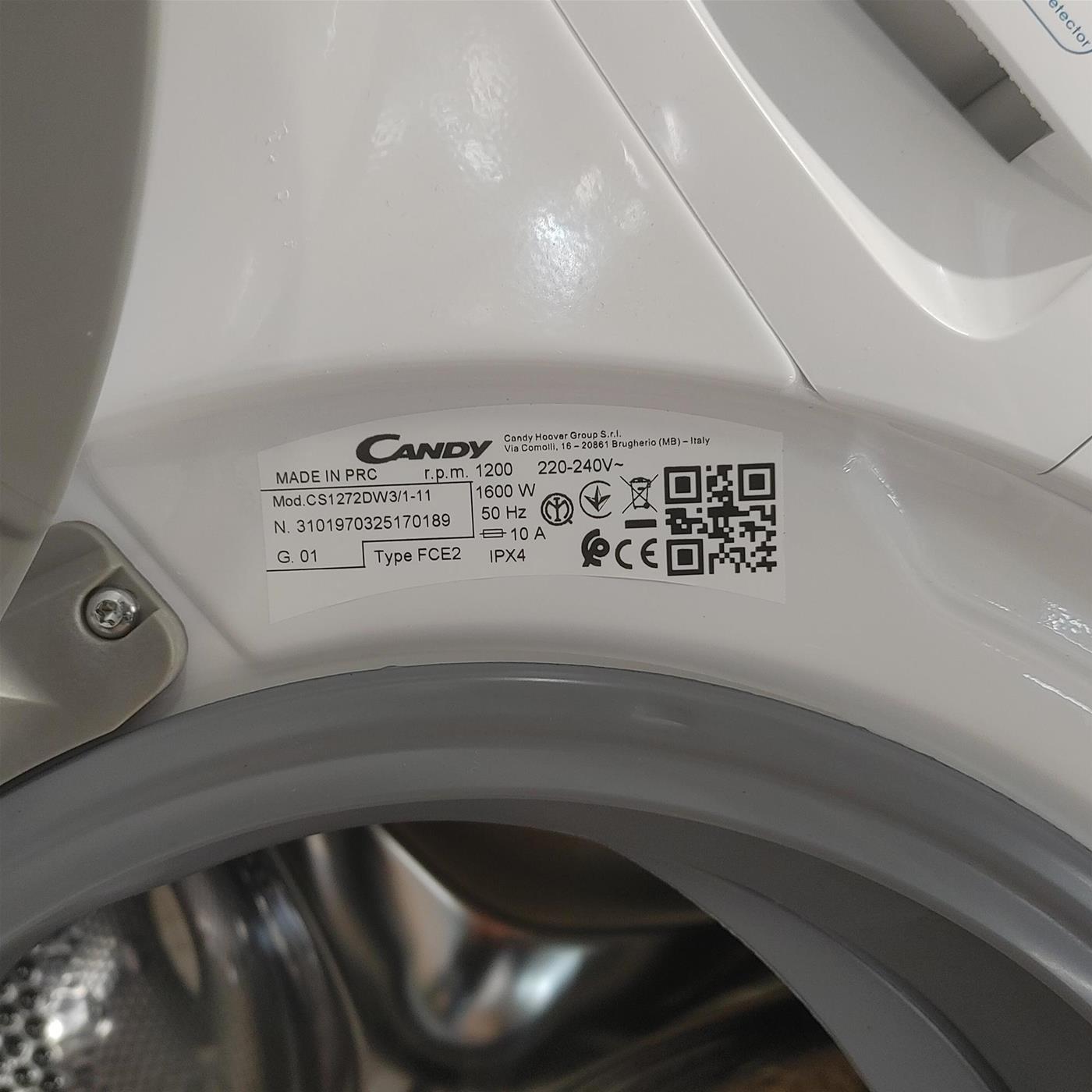 Lavatrice Candy Smart CS1272DW3/1-11 Wi-Fi 7 Kg