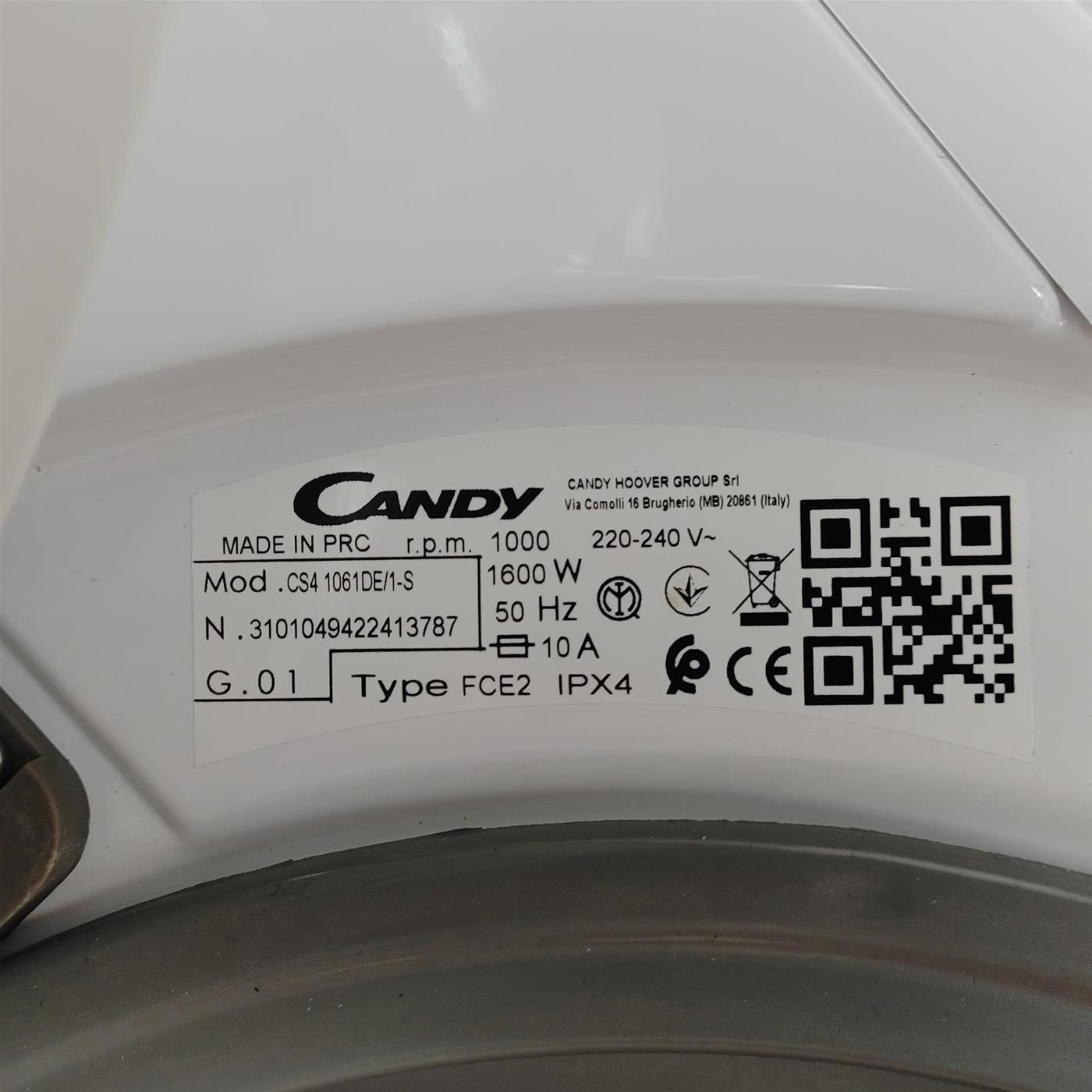 Candy Smart CS4 1272D3/1-S Lavatrice slim