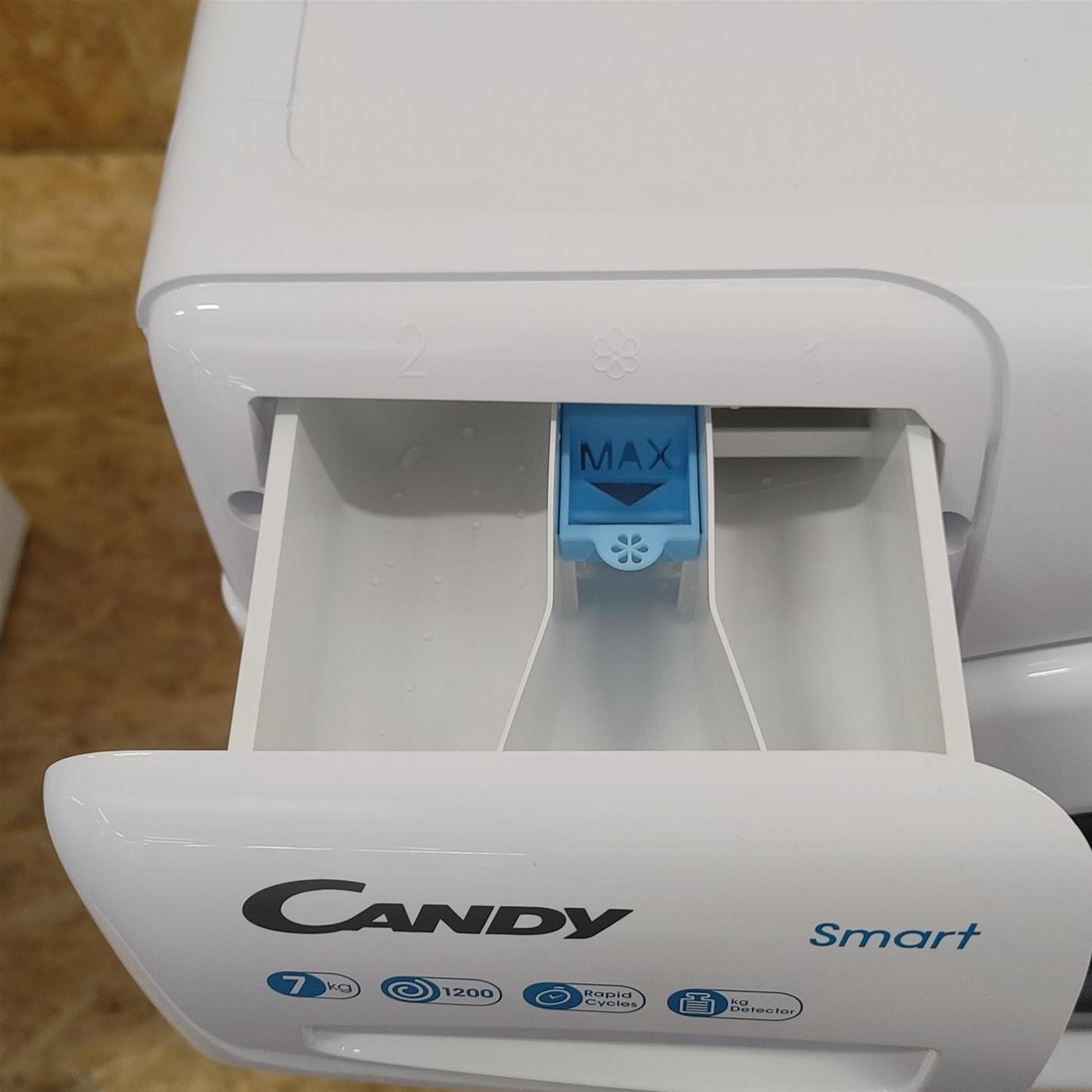 Candy Smart CS 1272D3/1-01 lavatrice Caricamento frontale 7 kg 1200 Giri/min Bianco
