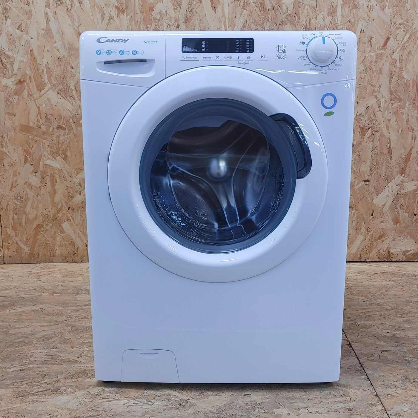 Candy Smart CS1292DE-11 lavatrice Caricamento frontale 9 kg 1200 Giri/min D Bianco