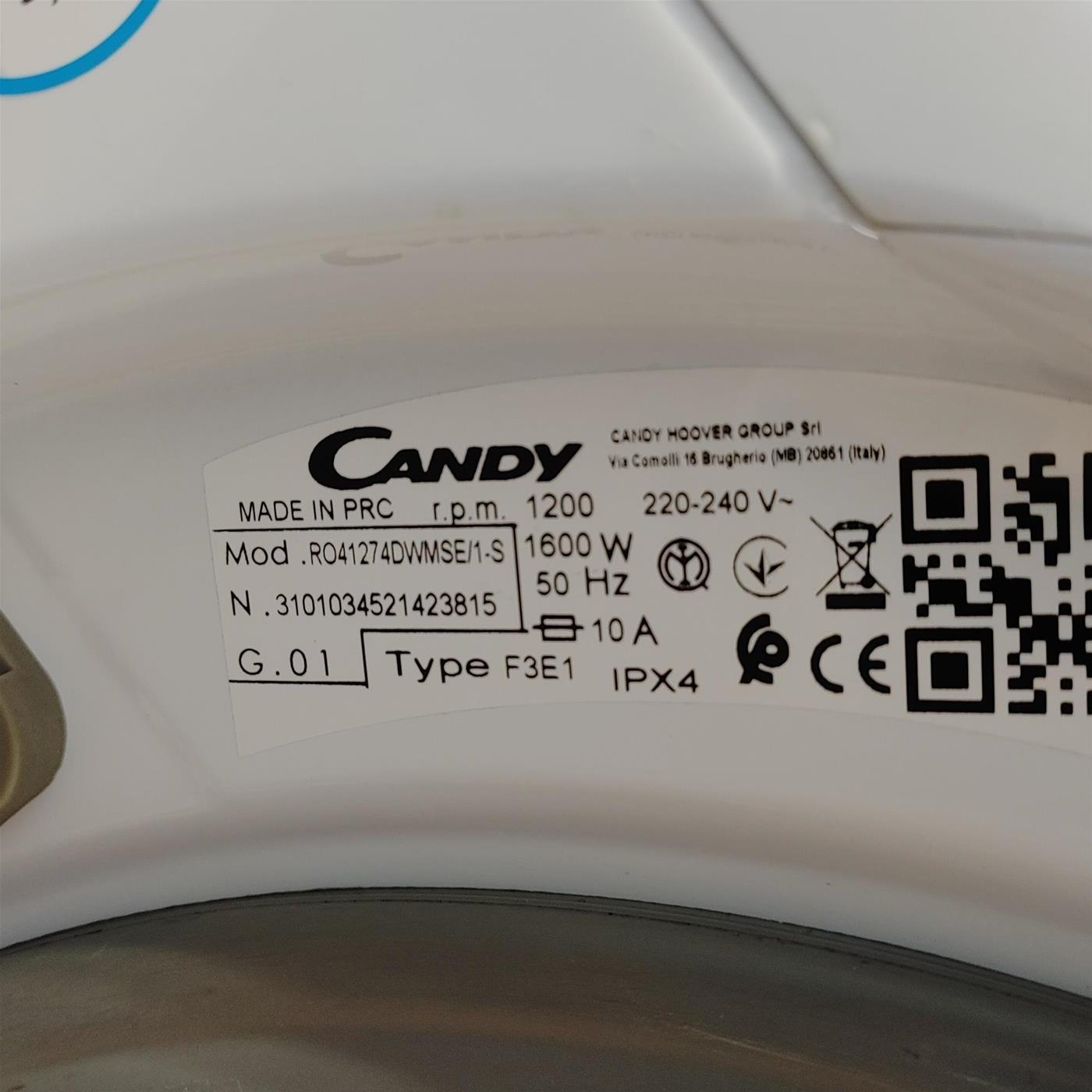 Candy RapidÓ lavatrice Caricamento frontale 7 kg 1200 Giri/min A Bianco