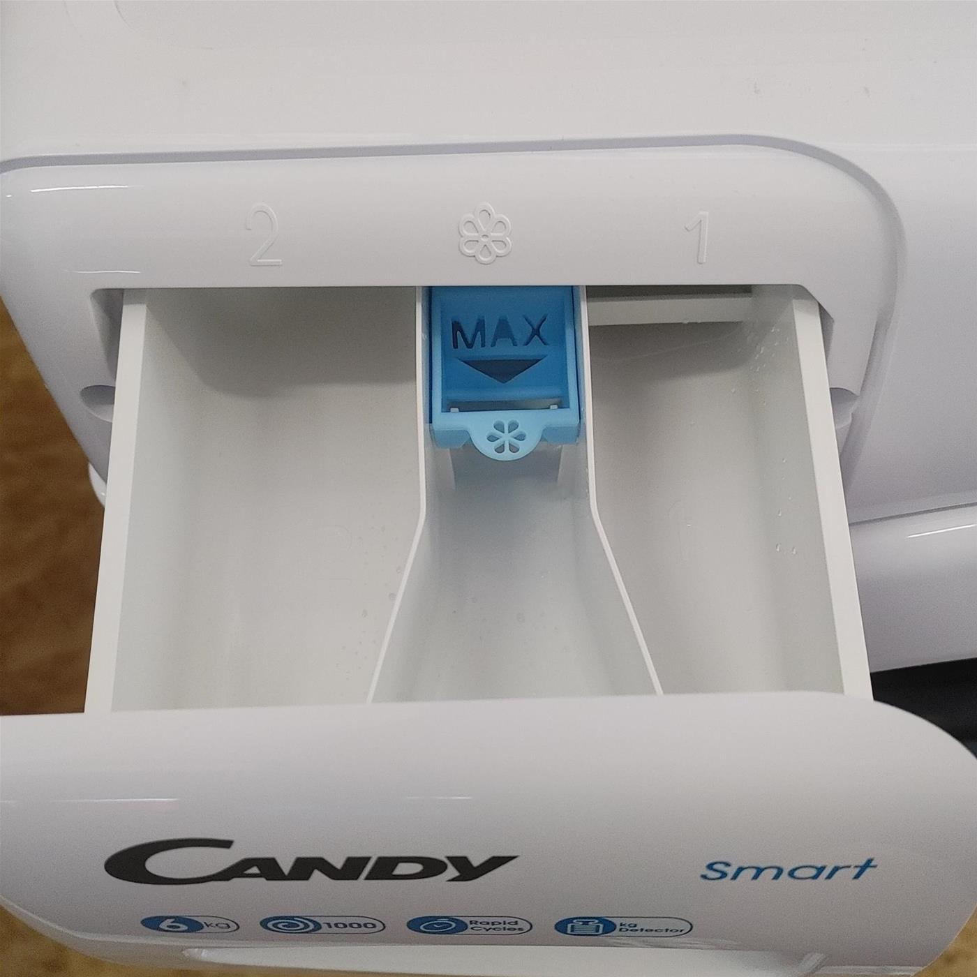 Candy Smart CS4 1061DE/1-S lavatrice Caricamento frontale 6 kg 1000 Giri/min D Bianco