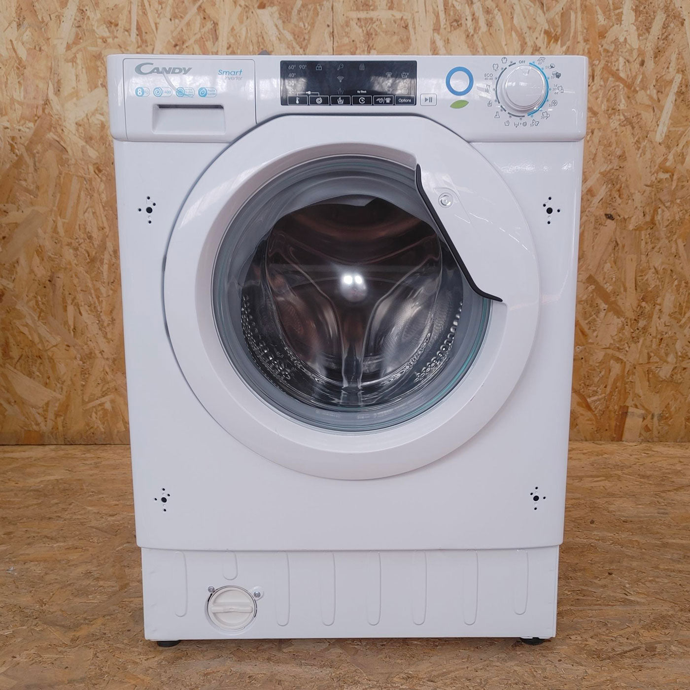 Candy Smart Inverter CBW 48TWME/1-S lavatrice Caricamento frontale 8 kg 1400 Giri/min A Bianco