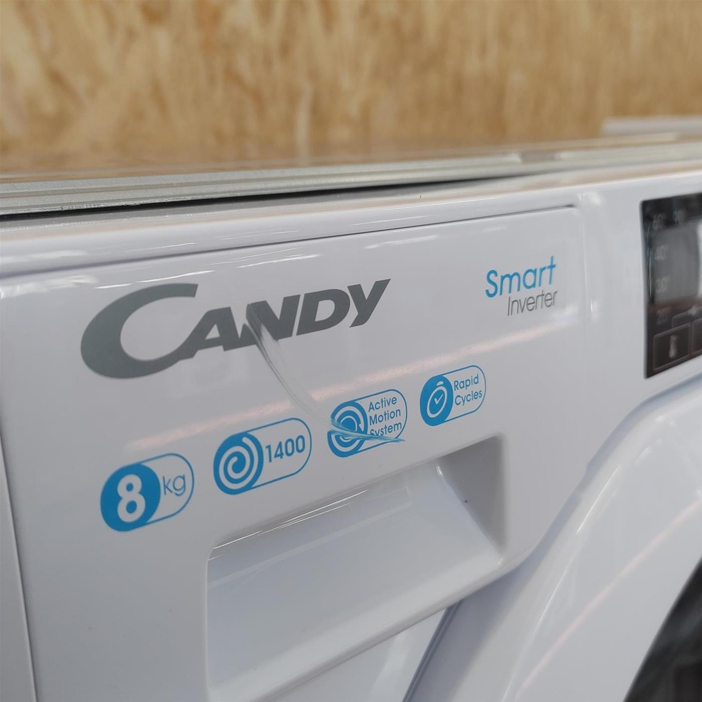 Candy Smart Inverter CBW 48TWME/1-S lavatrice Caricamento frontale 8 kg 1400 Giri/min A Bianco