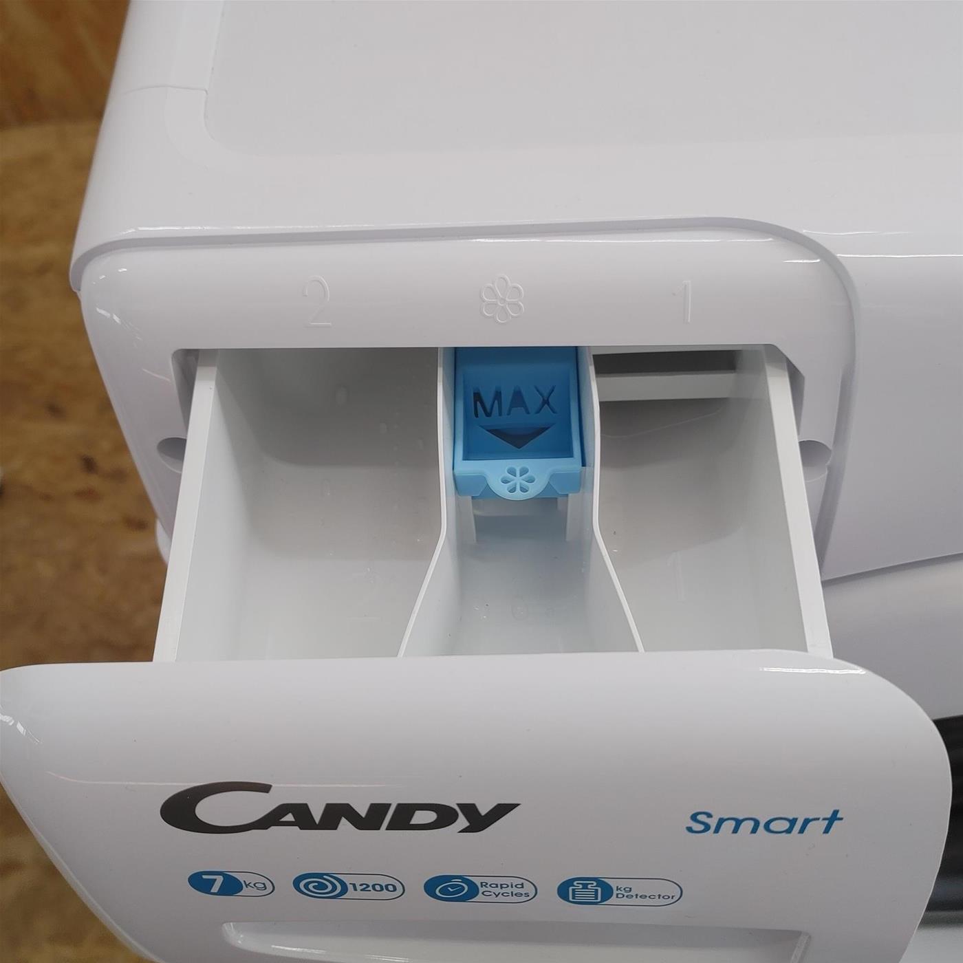 Candy Smart CS 1272D3/1-01 lavatrice Caricamento frontale 7 kg 1200 Giri/min Bianco