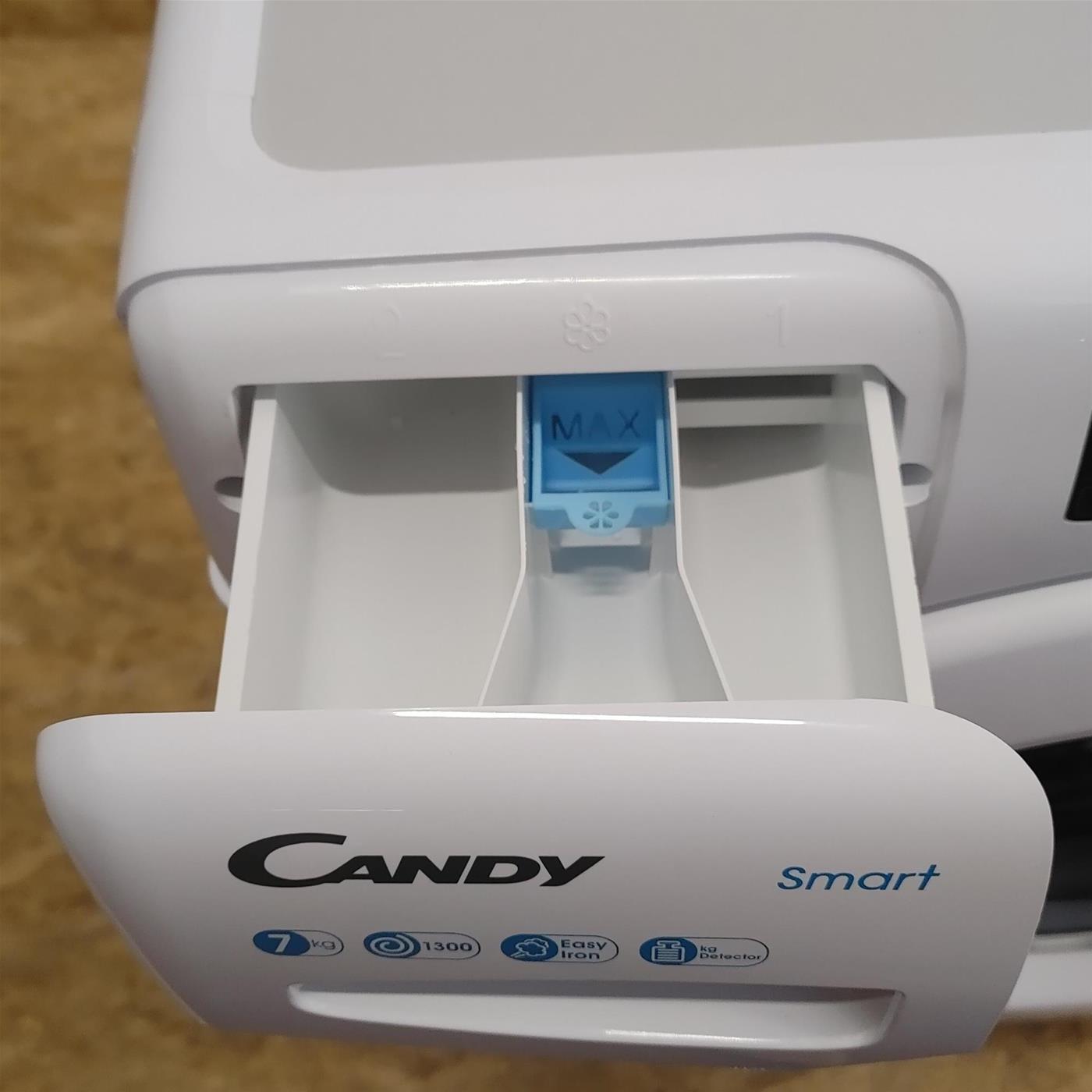 Candy Smart CSS4137TE/1-11 lavatrice Caricamento frontale 7 kg 1300 Giri/min D Bianco