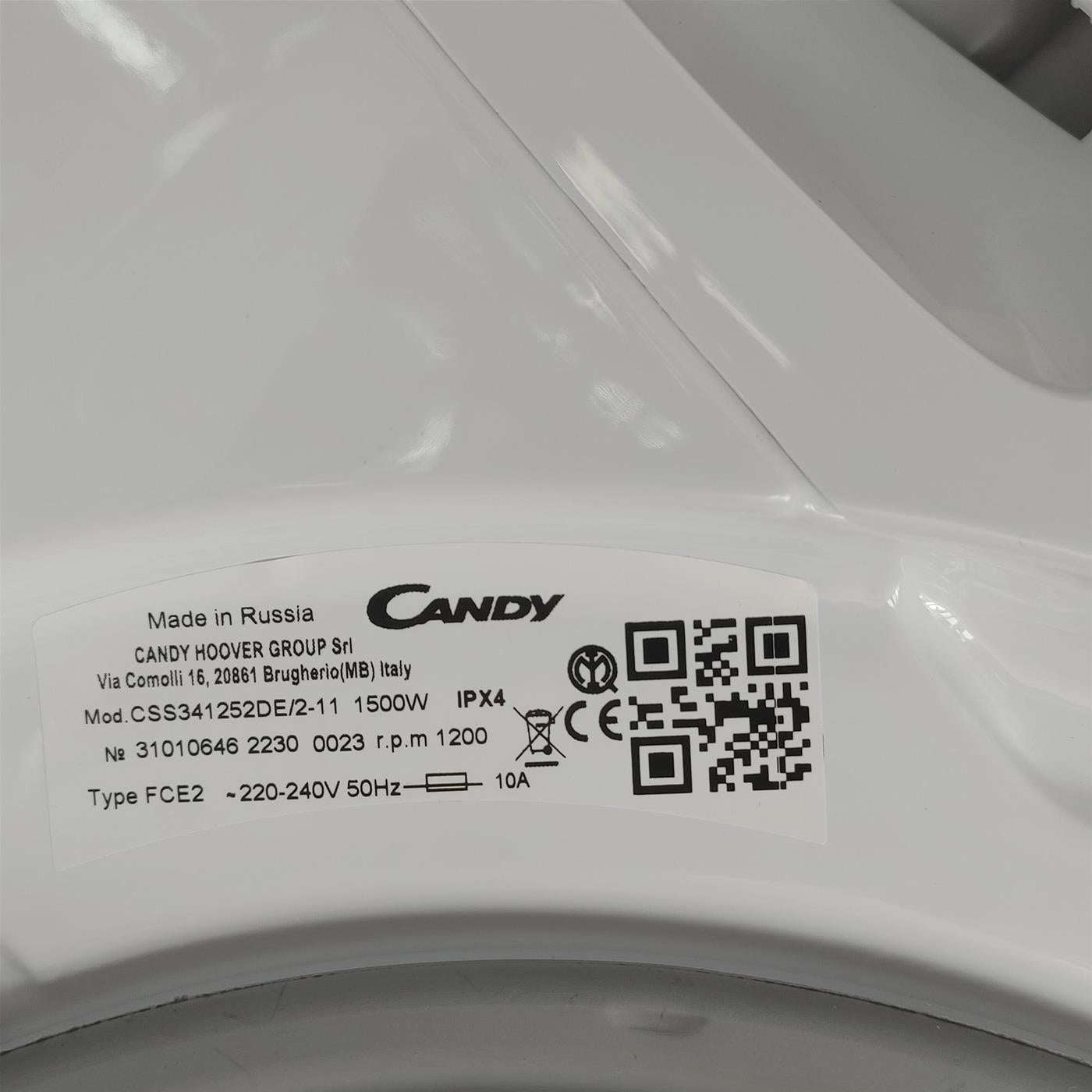 Lavatrice Candy Smart CSS341252DE/2-11 Caricamento frontale 5 kg 1200 Giri/min Bianco