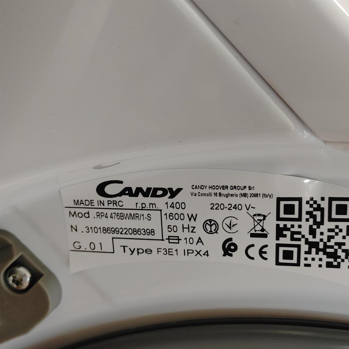 Candy RP4476BWMR/1-S Lavatrice slim 7 Kg