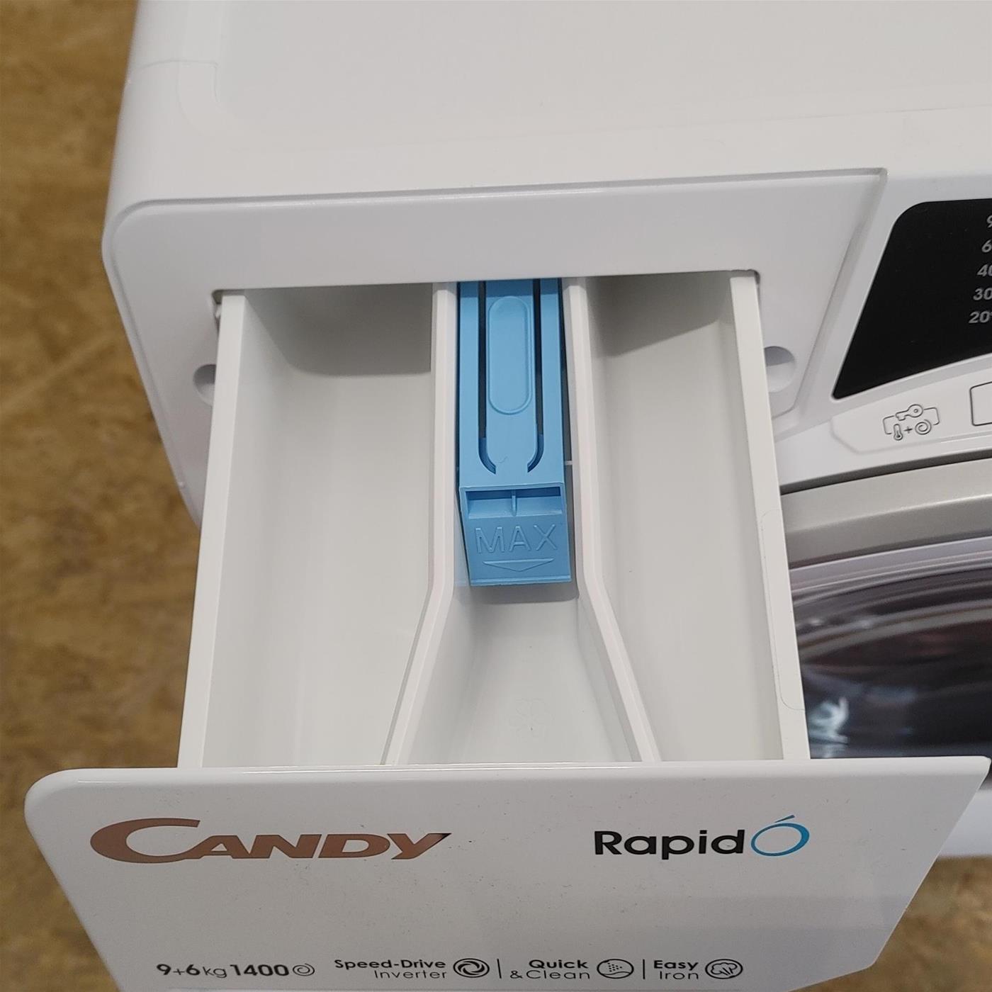 Lavasciuga Candy RapidÓ ROW4964DWMST/1-S Libera Installazione Caricamento frontale Bianco