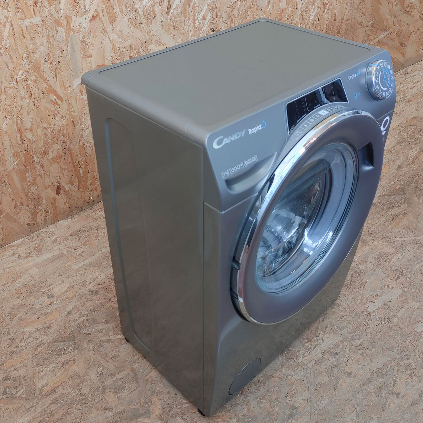 Lavatrice Candy RapidÓ RO41276DWMCRE-S Caricamento frontale 7 kg 1200 Giri/min Antracite