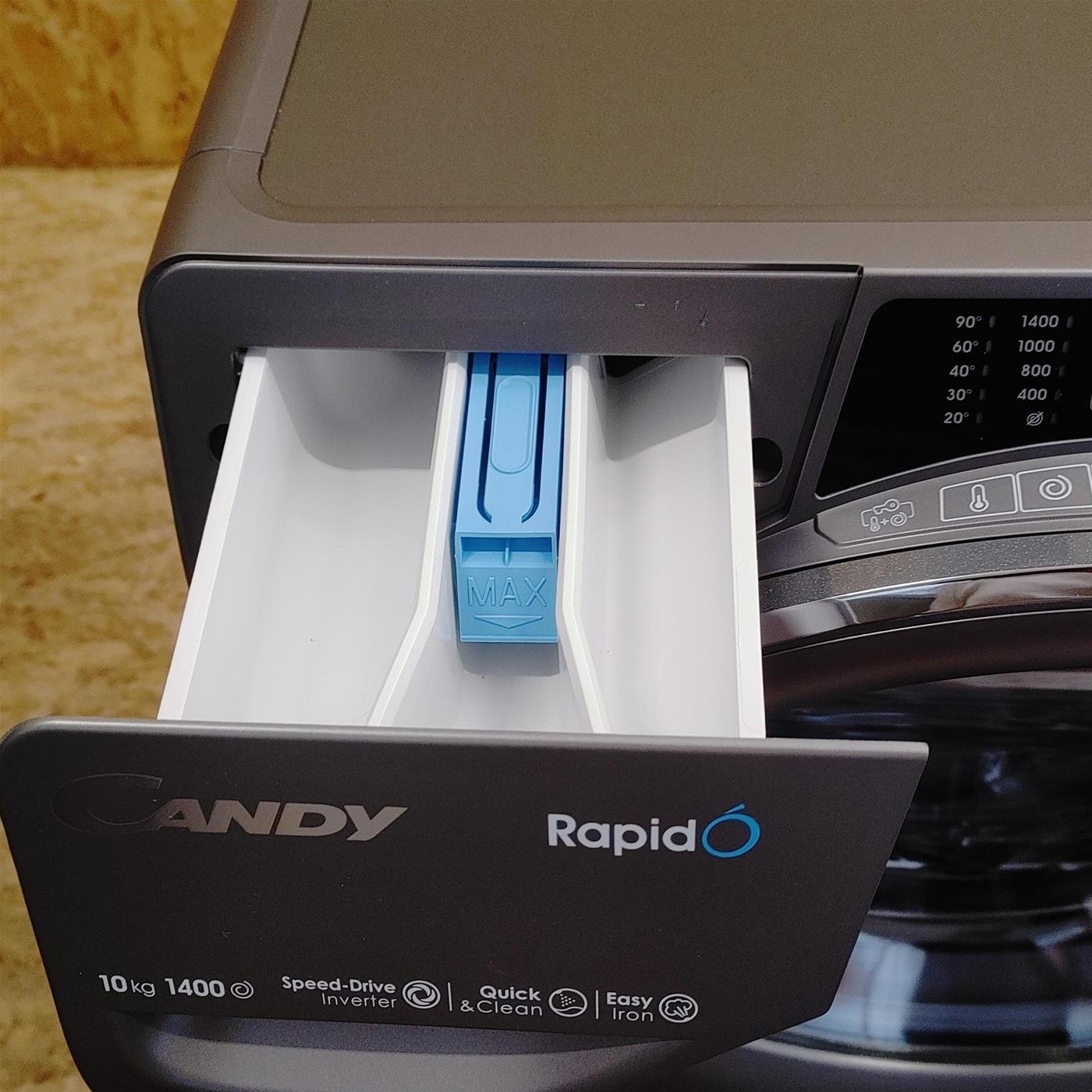 Lavatrice Candy RapidÓ RO14106DWMCRT-S Caricamento frontale 10 kg 1400 Giri/min Antracite