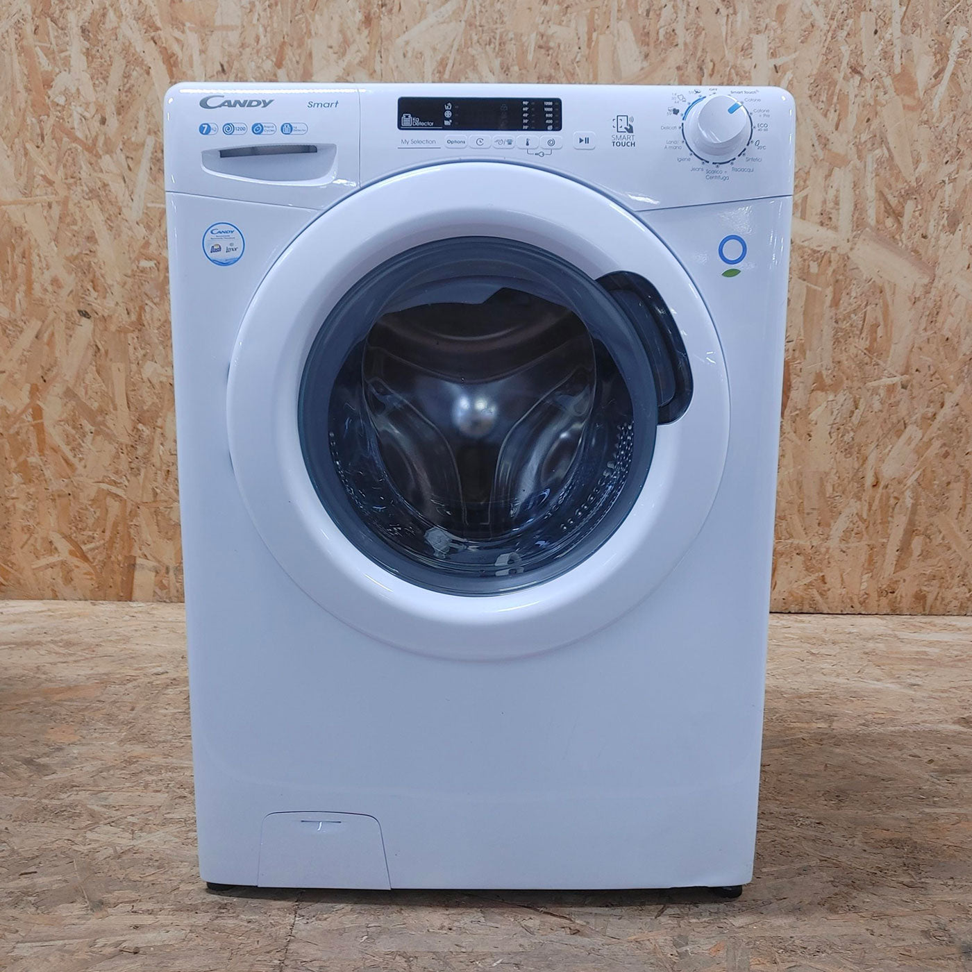 Lavatrice Candy Smart CS 1272D3/1-01 Caricamento frontale 7 kg 1200 Giri/min Bianco
