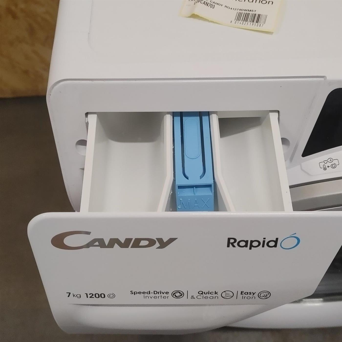Candy RapidÓ RO41274DWMST/1-S washing machine Front-load 7 kg 1200 RPM A White