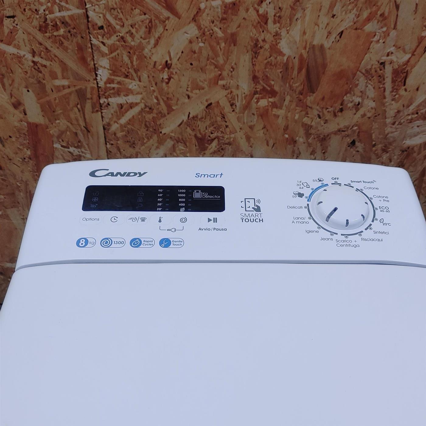 Lavatrice Candy CST G382L/1-47 Caricamento dall'alto 8 kg 1200 Giri/min Bianco