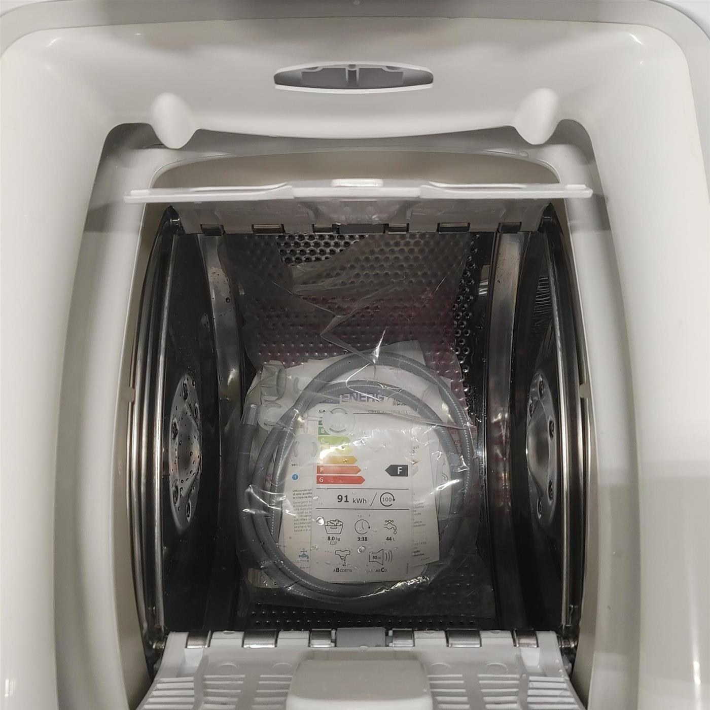 Lavatrice Candy CSTG382DE Caricamento dall'alto 8 kg 1200 Giri/min Bianco