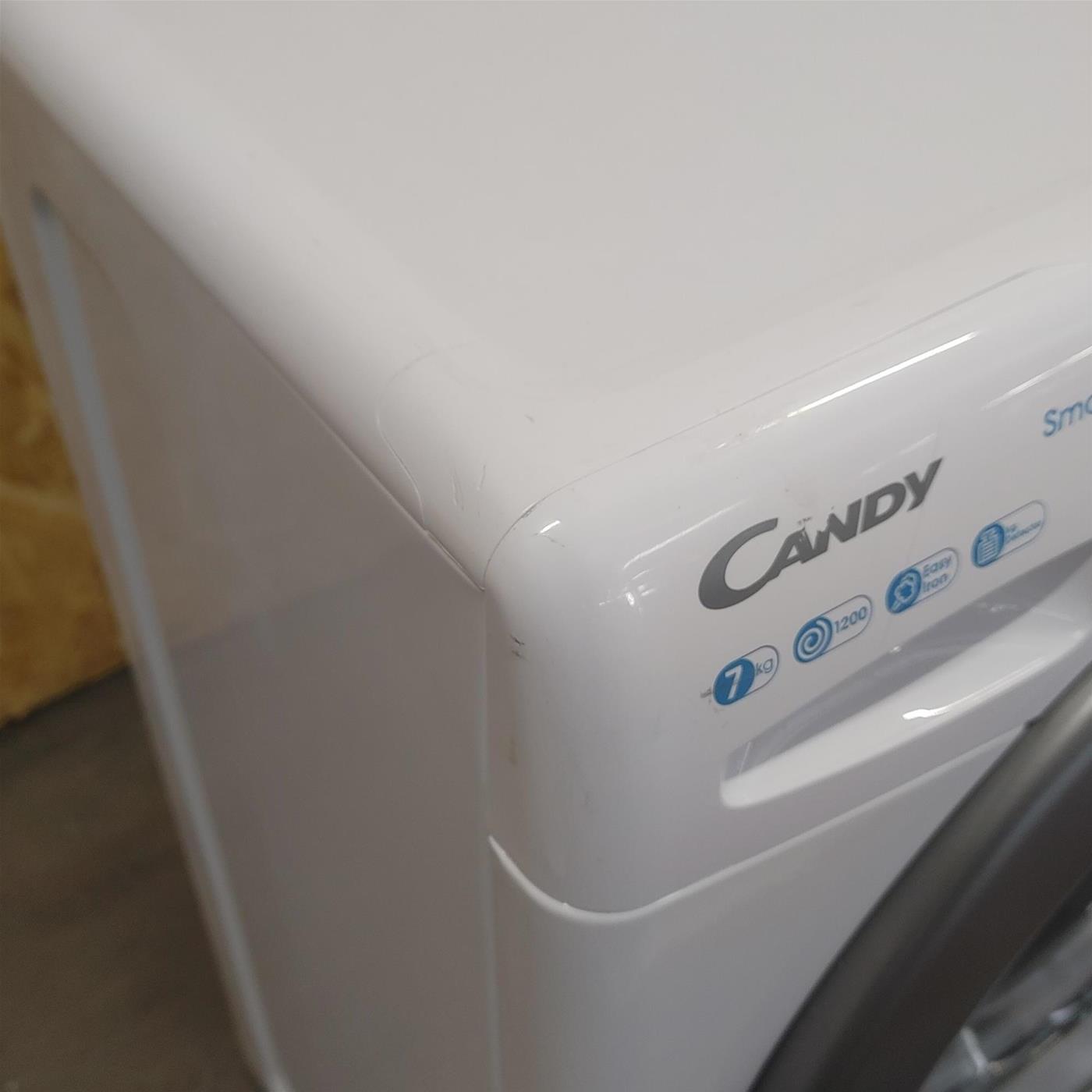 Candy Smart CSS4127TRE/1-11 lavatrice Caricamento frontale 7 kg 1200 Giri/min D Bianco