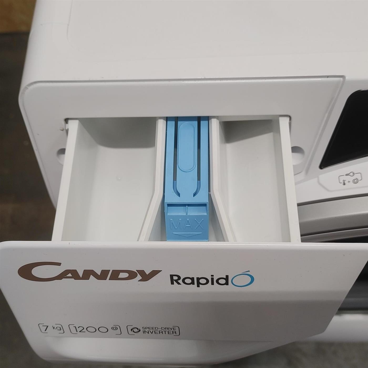 Candy RapidÓ RO41274DWMSE/1-S lavatrice Caricamento frontale 7 kg 1200 Giri/min A Bianco
