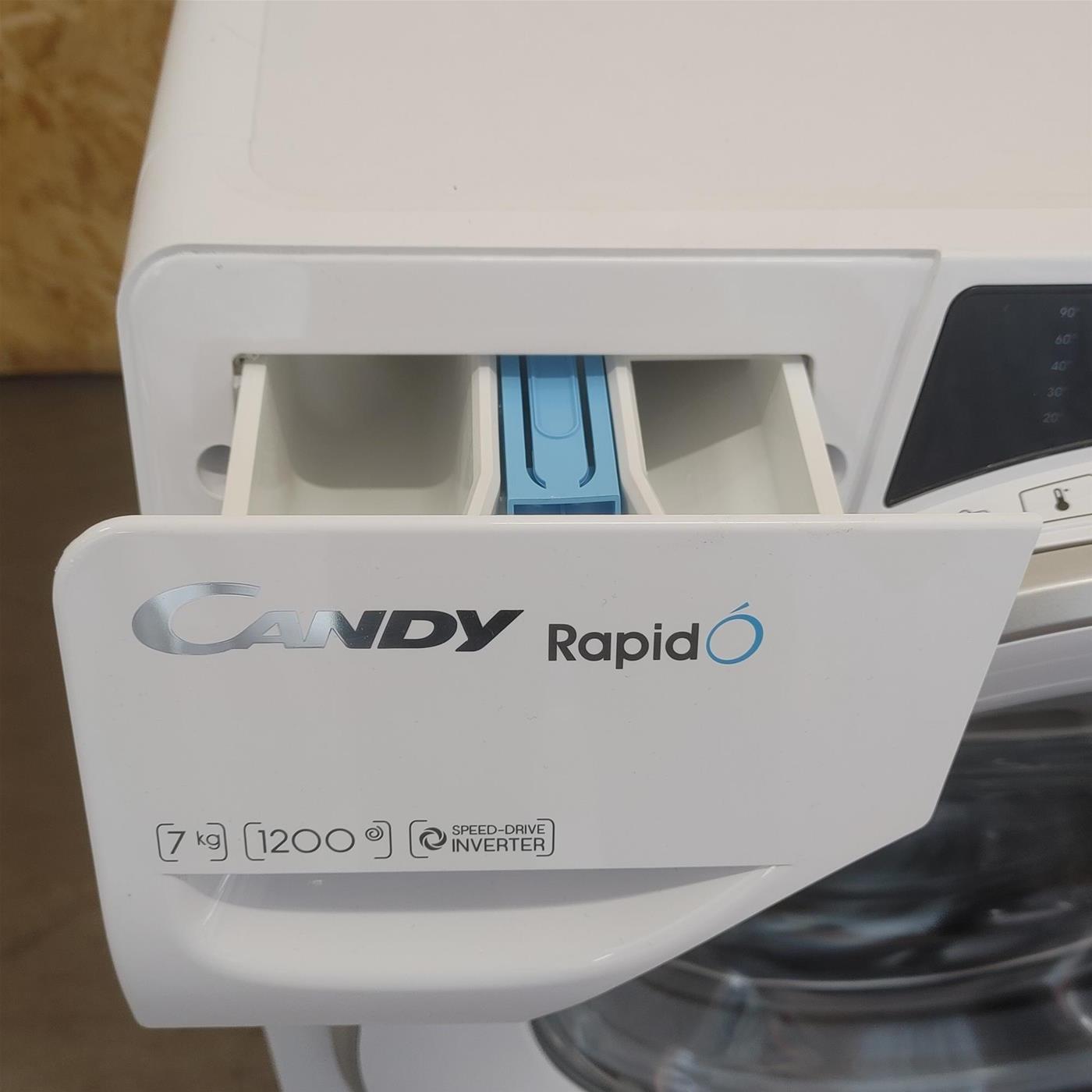 Candy RapidÓ RO41274DWMSE/1-S lavatrice Caricamento frontale 7 kg 1200 Giri/min Bianco