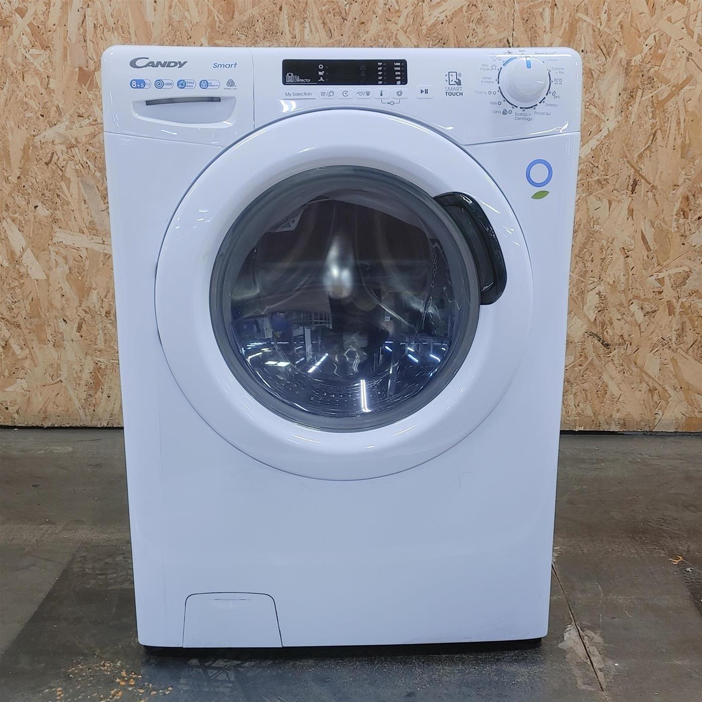 Lavasciuga Candy Smart CSWS4852DE/1-11 Libera Installazione Caricamento Frontale Bianco E