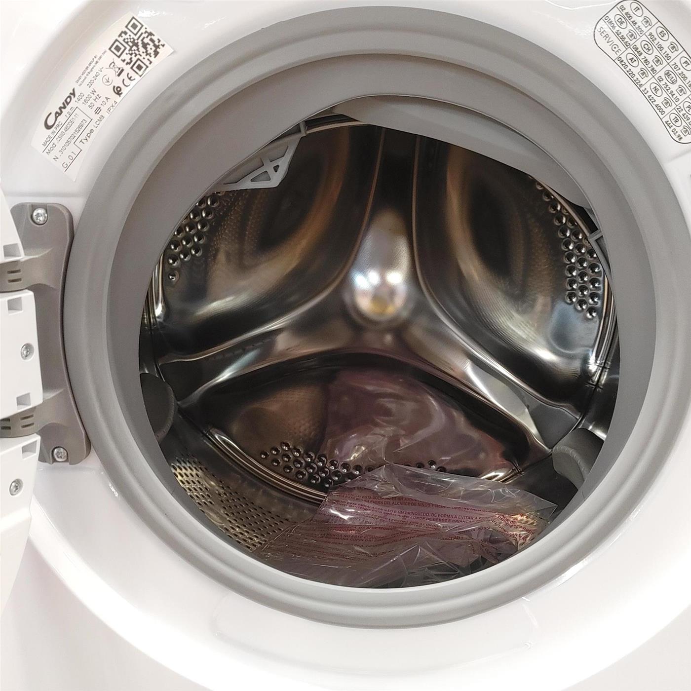 Lavasciuga Candy Smart CSWS4852DE/1-11 Libera Installazione Caricamento Frontale Bianco E