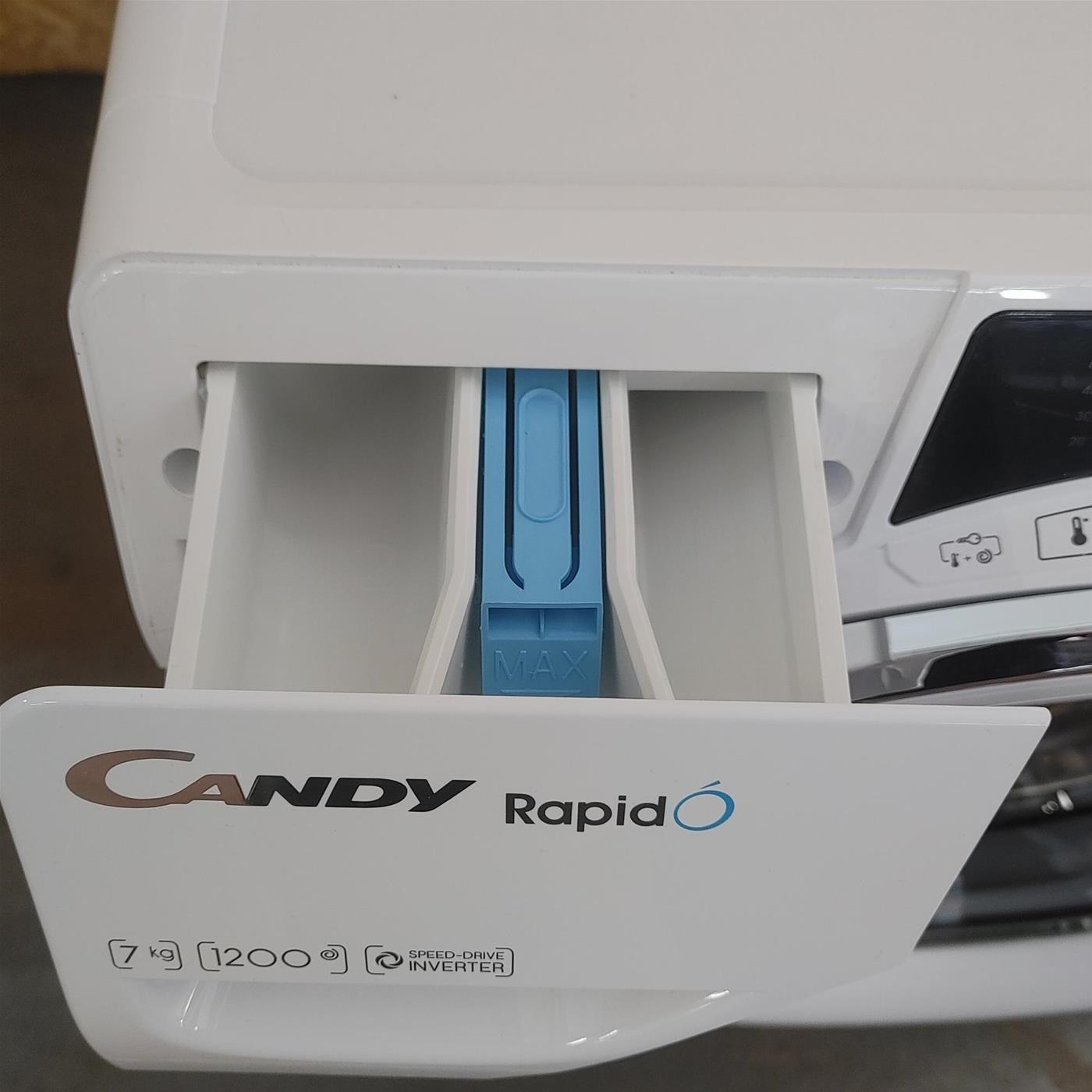 Candy RapidÓ RO41274DWMCE/1-S lavatrice Caricamento frontale 7 kg 1200 Giri/min Bianco