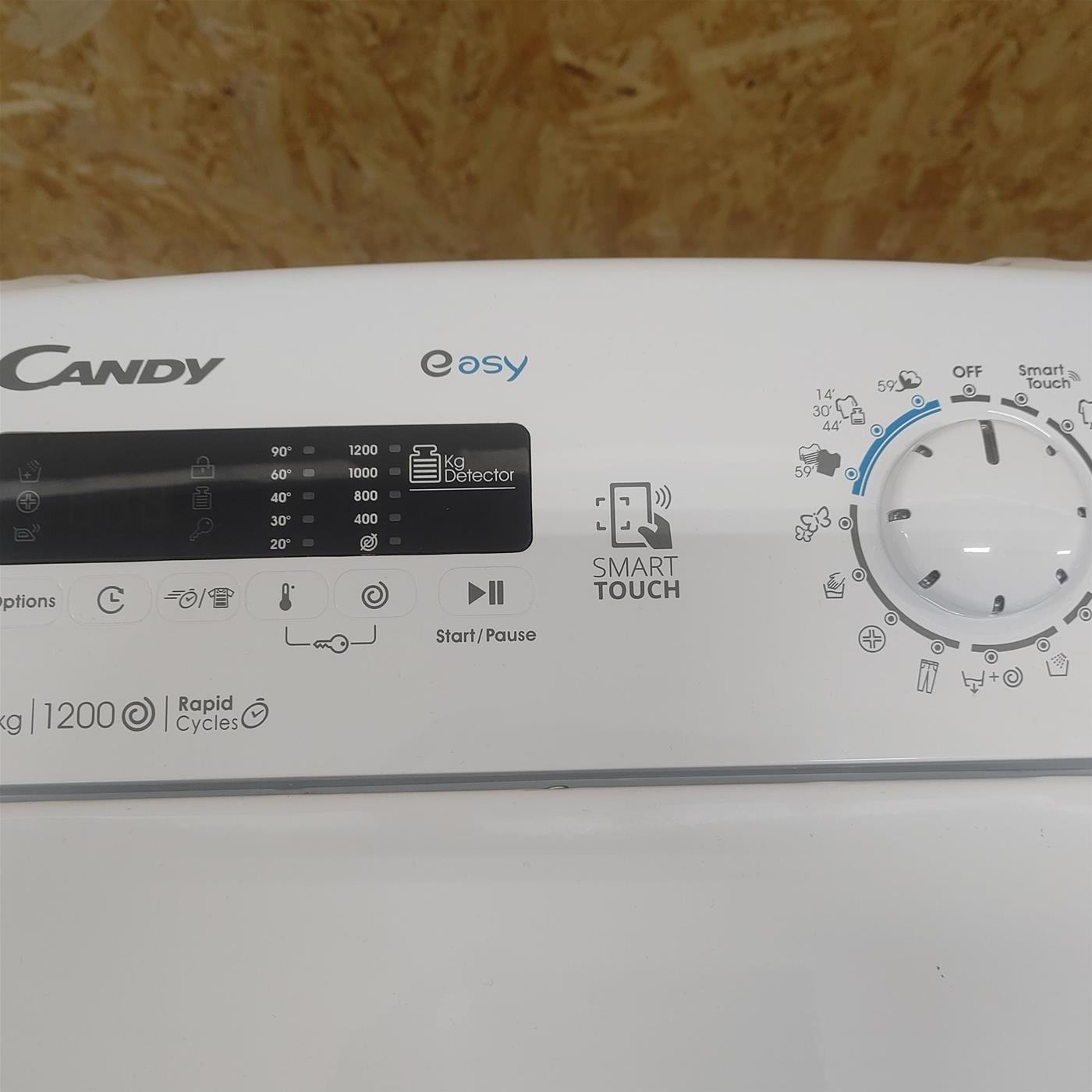 Lavatrice Candy Easy EYT 1262DWE/1-S Carica dall'alto 6 kg 1200 giri Bianco