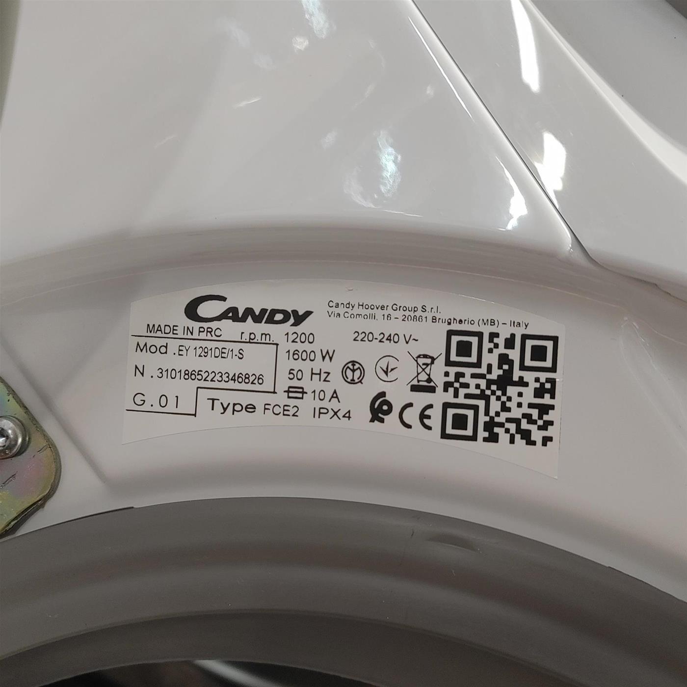 Lavatrice Candy Easy EY 1291DE/1-S Caricamento frontale 9 kg 1200 Giri/min Bianco