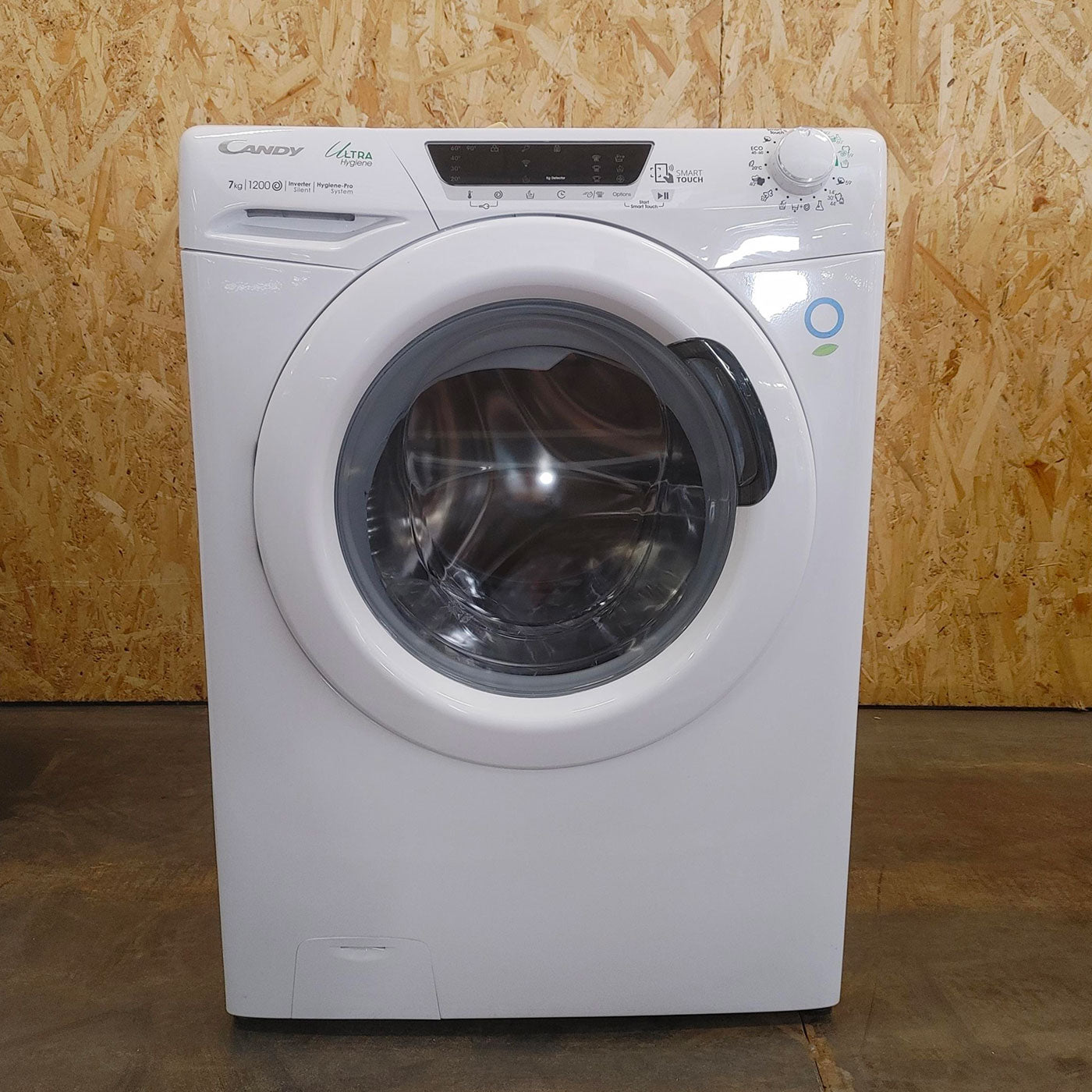 Lavatrice Candy Ultra Hygiene HE4 127TXME/1-S Carica frontale 7 kg 1200 Giri/min Bianco