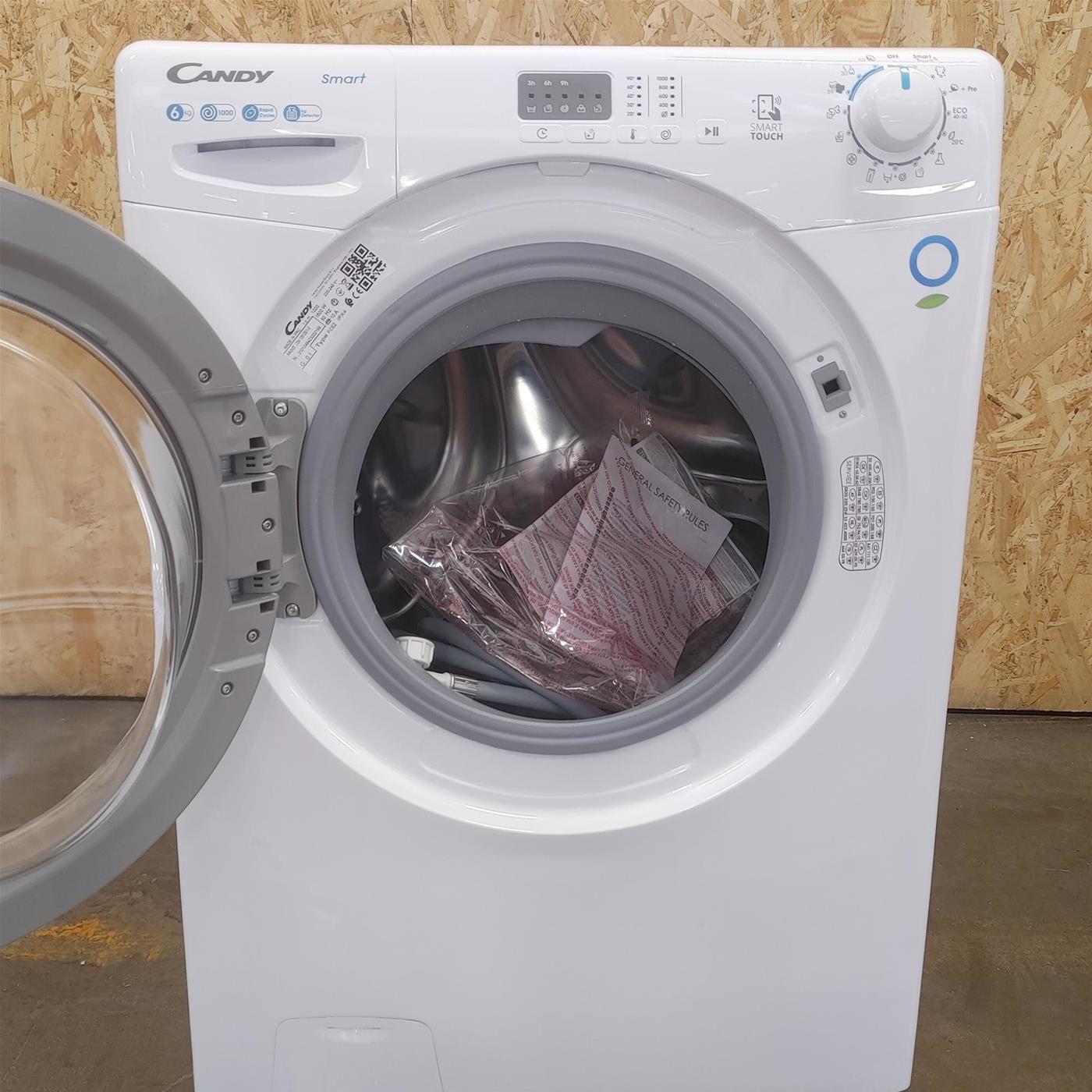 Candy Smart CS41061DE/1-S Lavatrice 6 kg, Carica Frontale, 1200 Giri