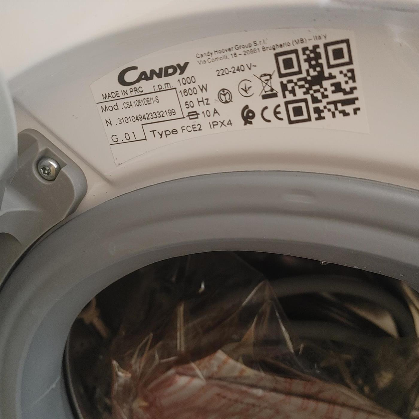 Candy Smart CS41061DE/1-S Lavatrice 6 kg, Carica Frontale, 1200 Giri