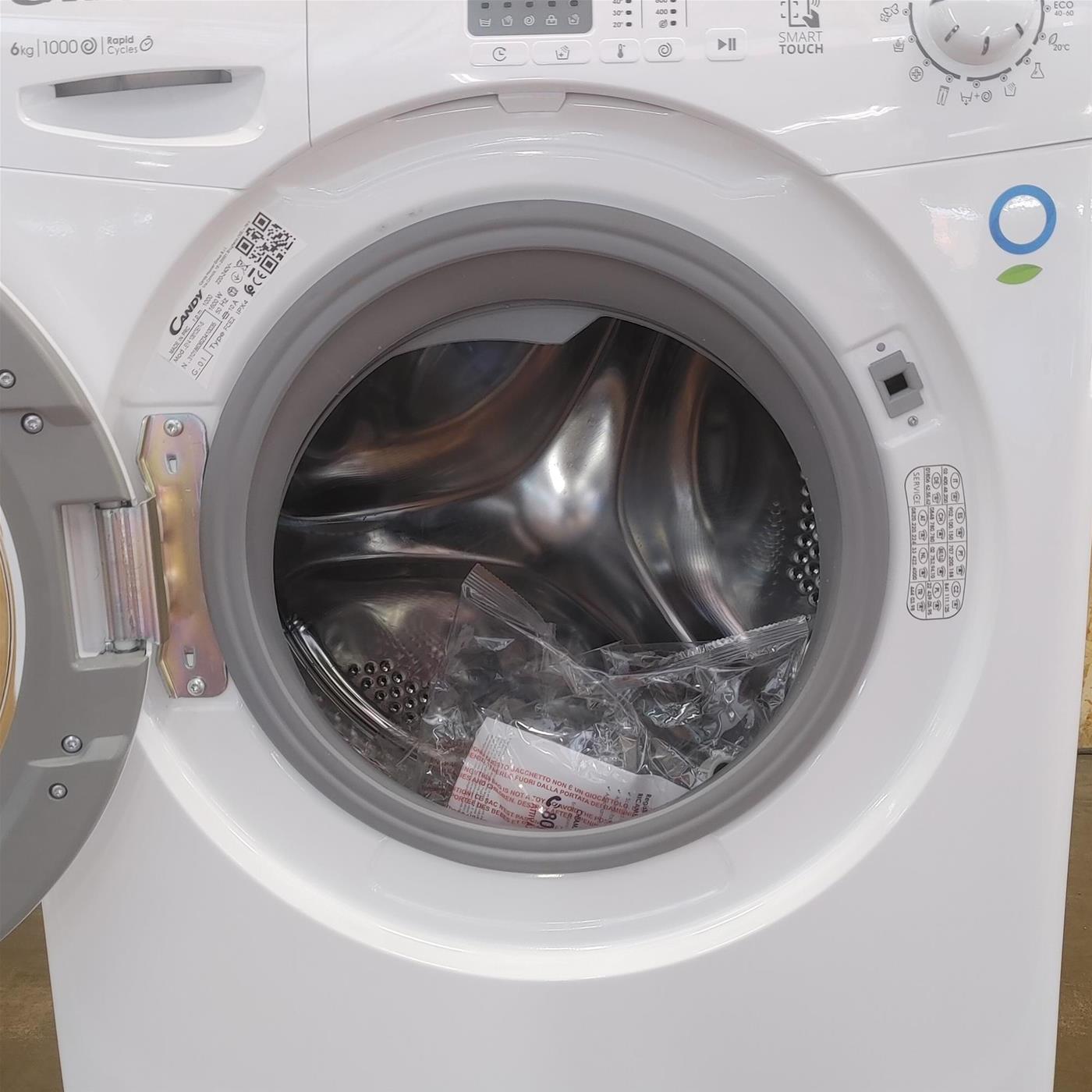 Candy Easy EY41061DE/1-S Lavatrice Carica dall'alto 6 kg 1200 Giri/min Bianco