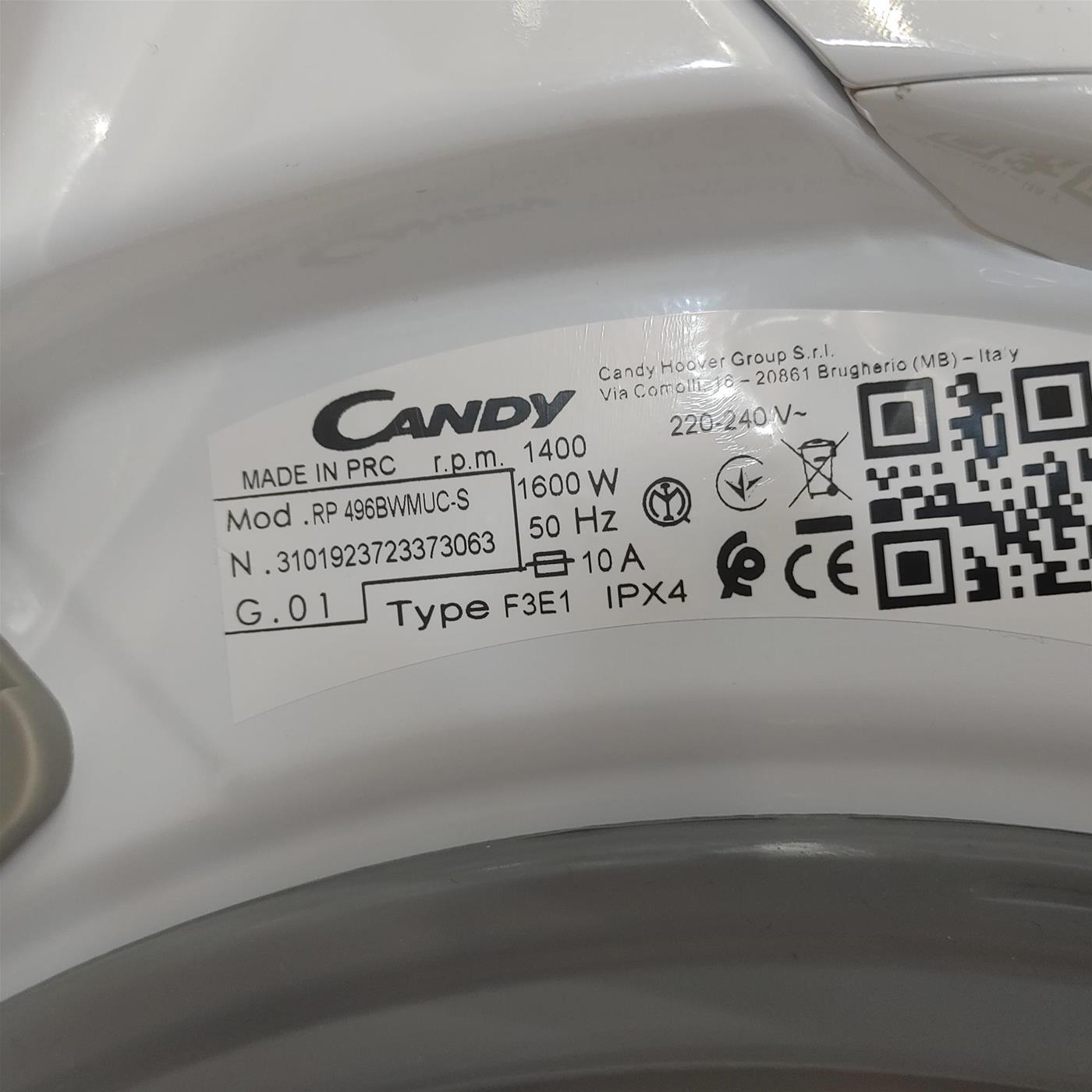 Lavatrice Candy RapidÓ PRO RP4 476BWMRR/1-S Carica frontale 7 kg 1400 giri Antracite