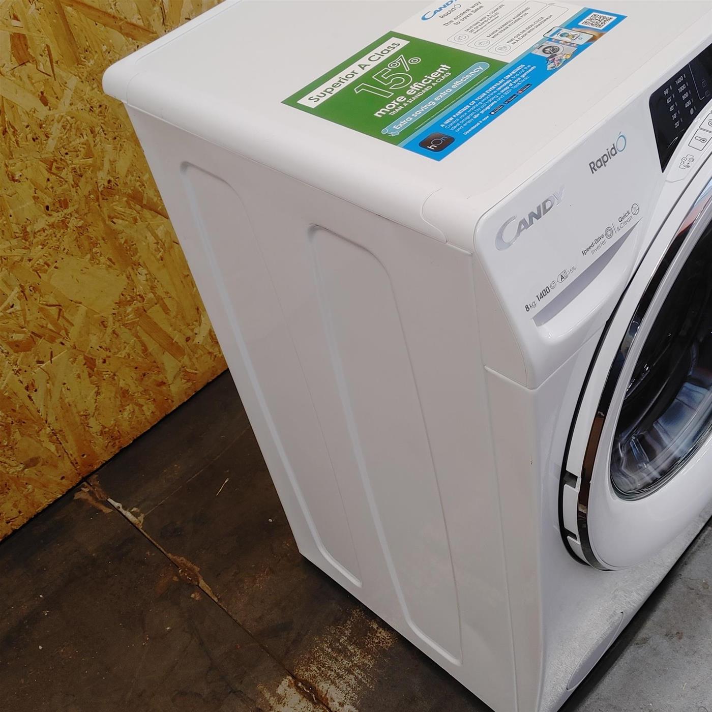 CANDY RO 486DWMC7/1-S LAVATRICE, Caricamento frontale, 8 kg, 53 cm, Classe A