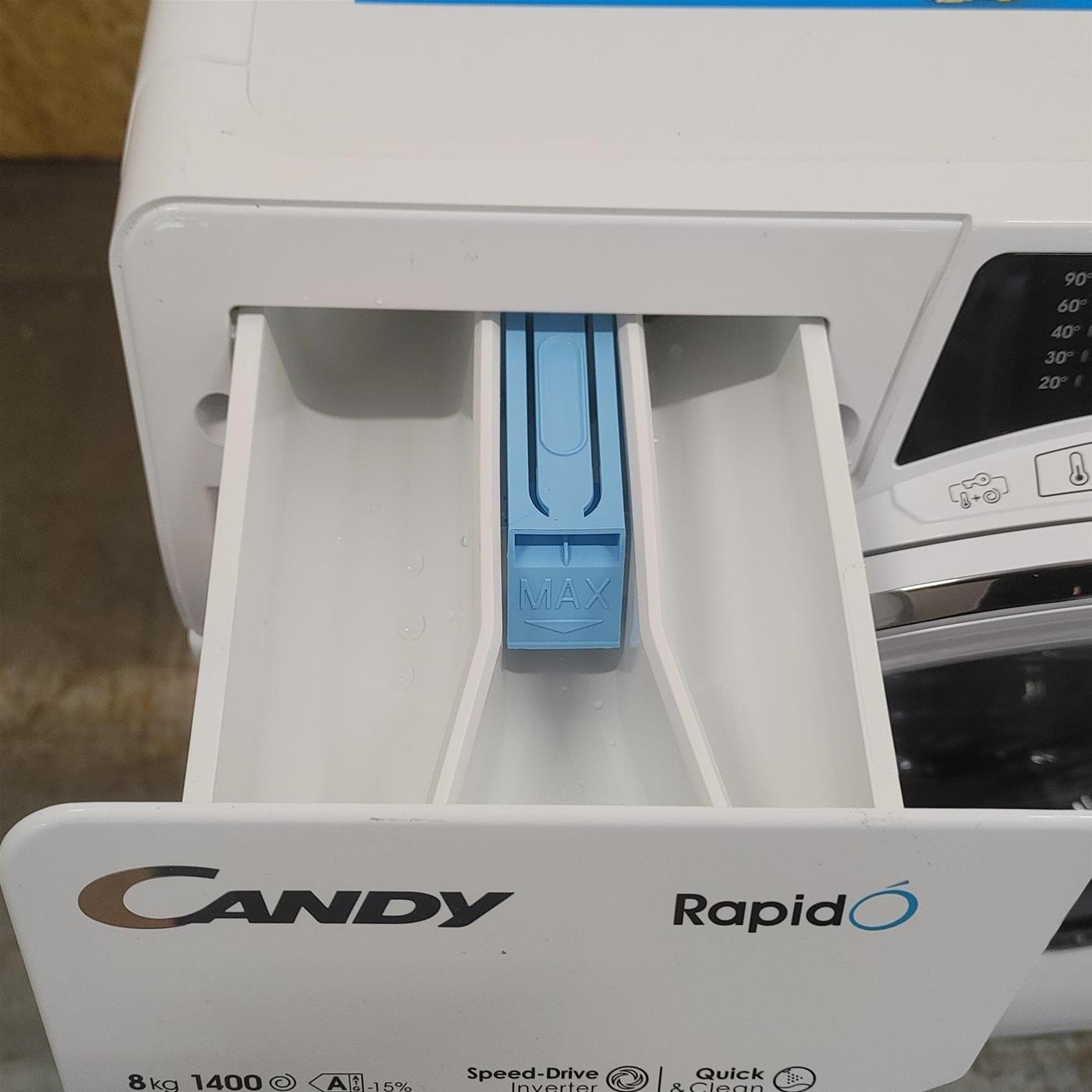 CANDY RO 486DWMC7/1-S LAVATRICE, Caricamento frontale, 8 kg, 53 cm, Classe A