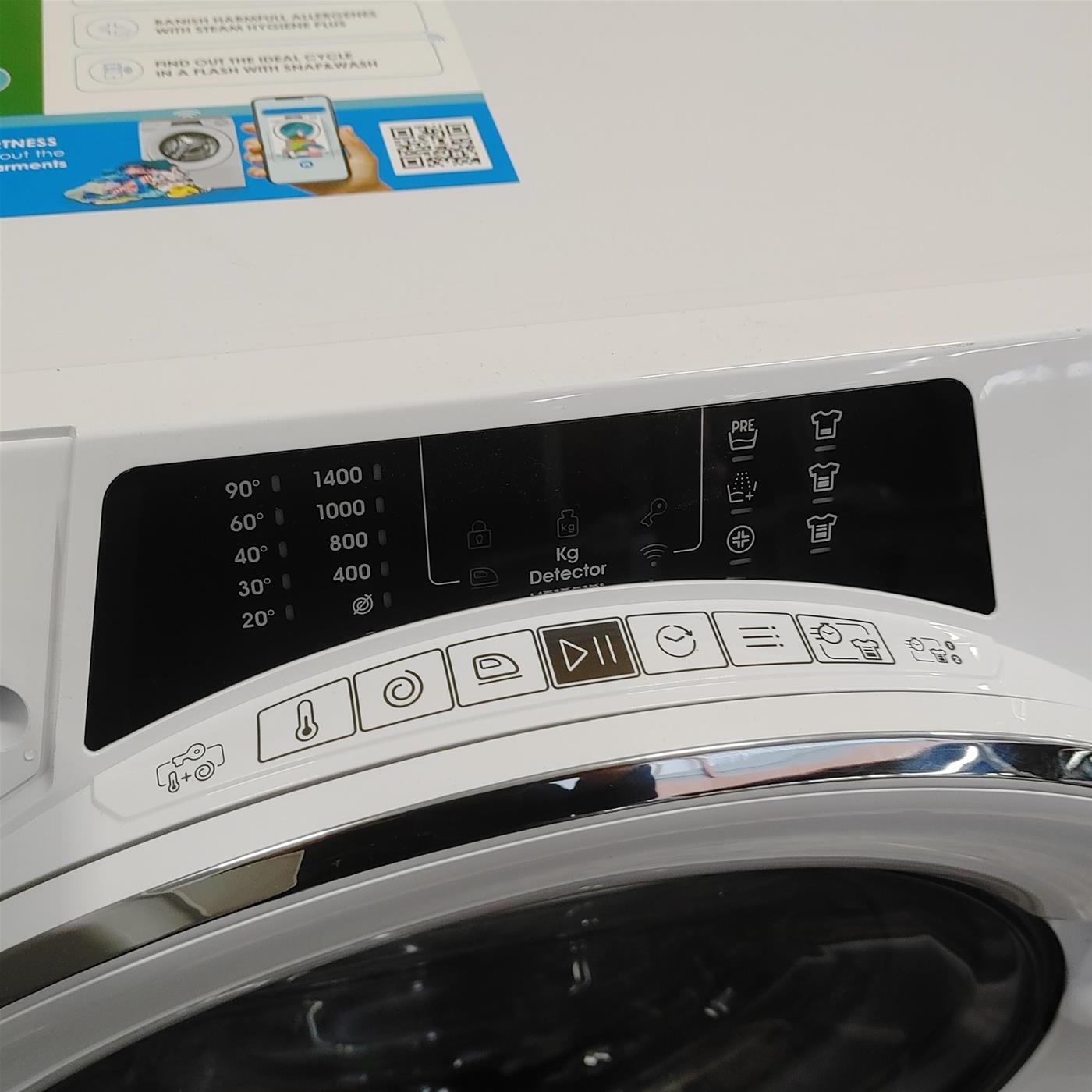 CANDY RO 486DWMC7/1-S LAVATRICE, Caricamento frontale, 8 kg, 53 cm, Classe A