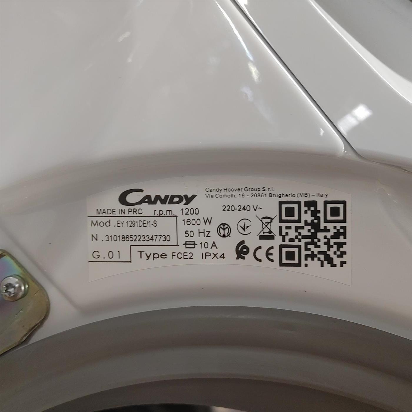 Candy Easy EY 1291DE/1-S lavatrice Caricamento frontale 9 kg 1200 Giri/min Bianco