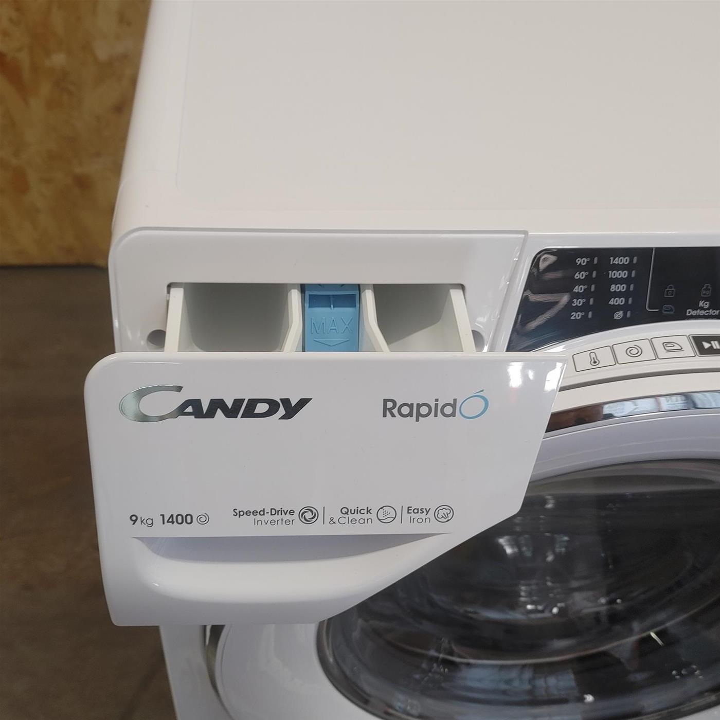 Candy RapidÓ RO 1496DWMCT/1-S lavatrice Caricamento frontale 9 kg 1400 Giri/min Bianco