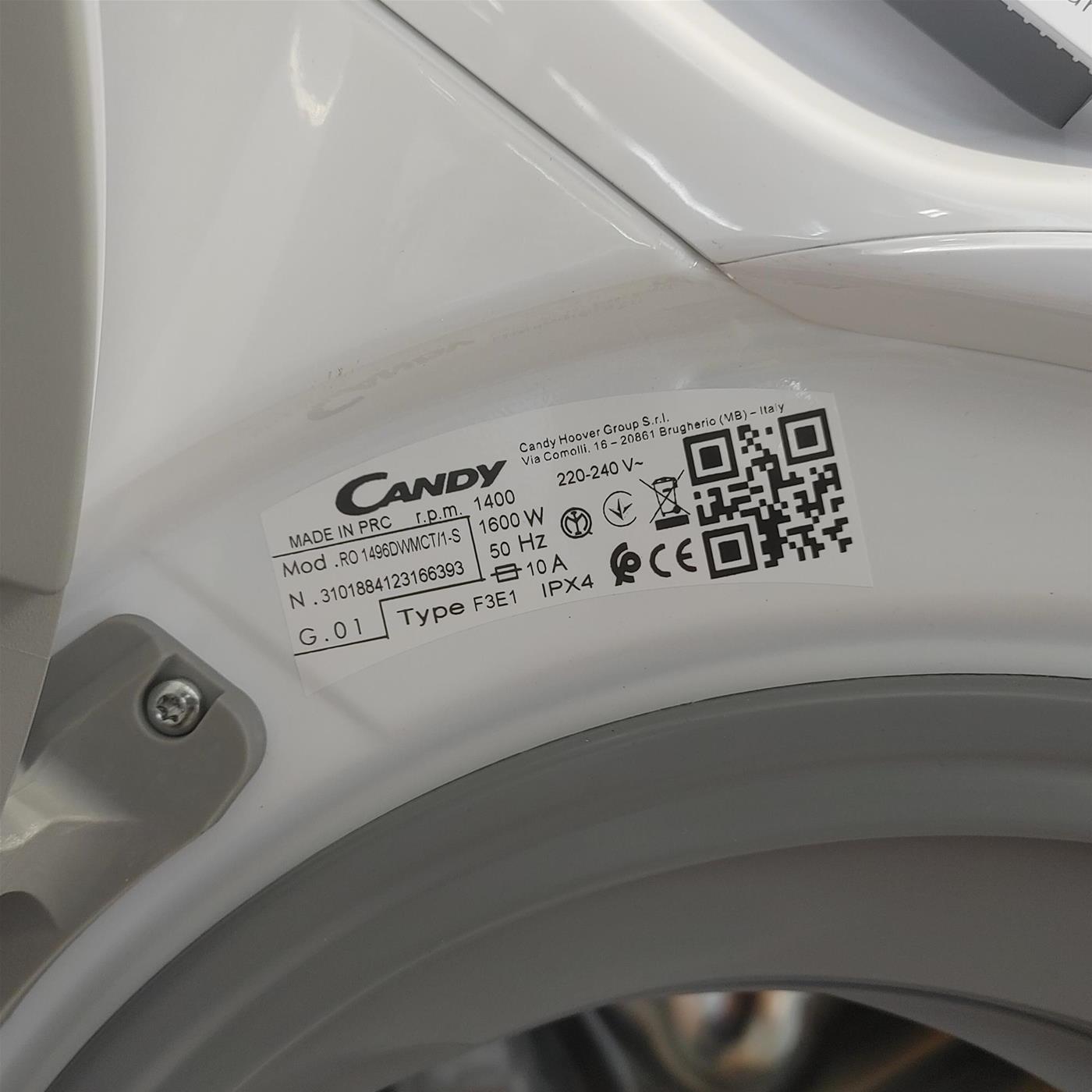 Candy RapidÓ RO 1496DWMCT/1-S lavatrice Caricamento frontale 9 kg 1400 Giri/min Bianco