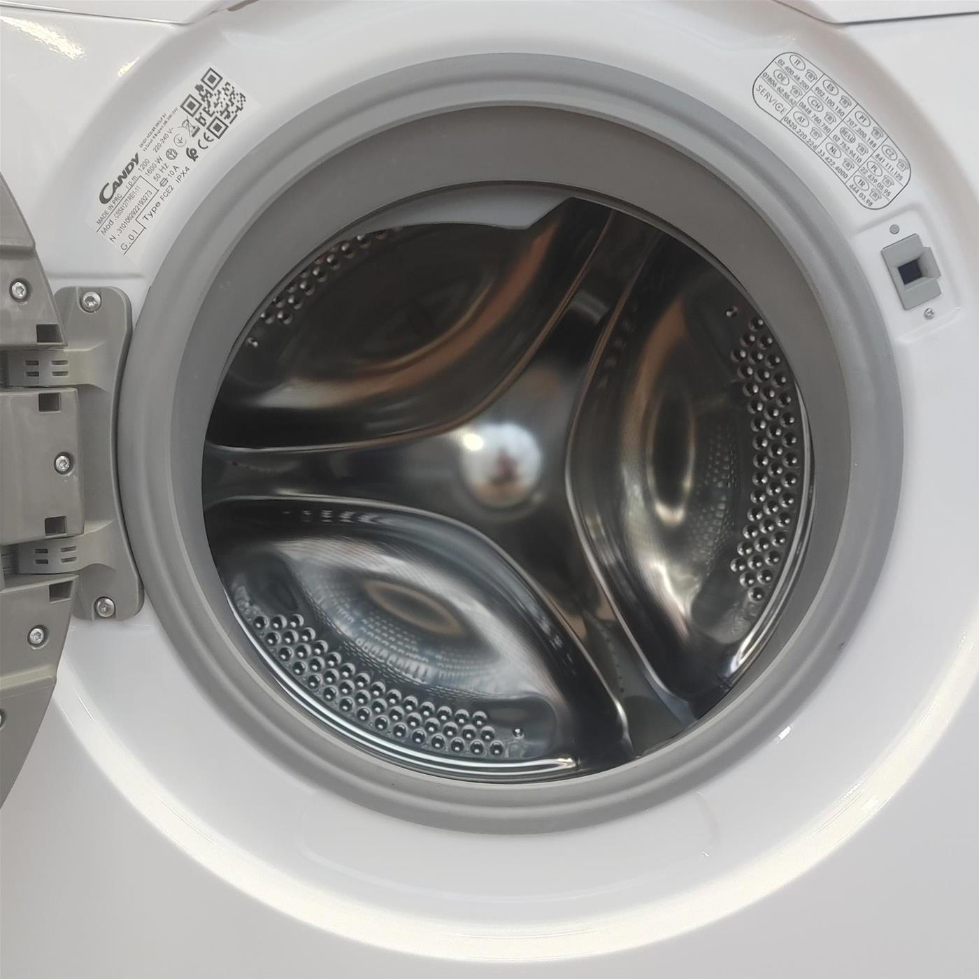 Candy Smart CSS4127TRE/1-11 lavatrice Caricamento frontale 7 kg 1200 Giri/min D Bianco