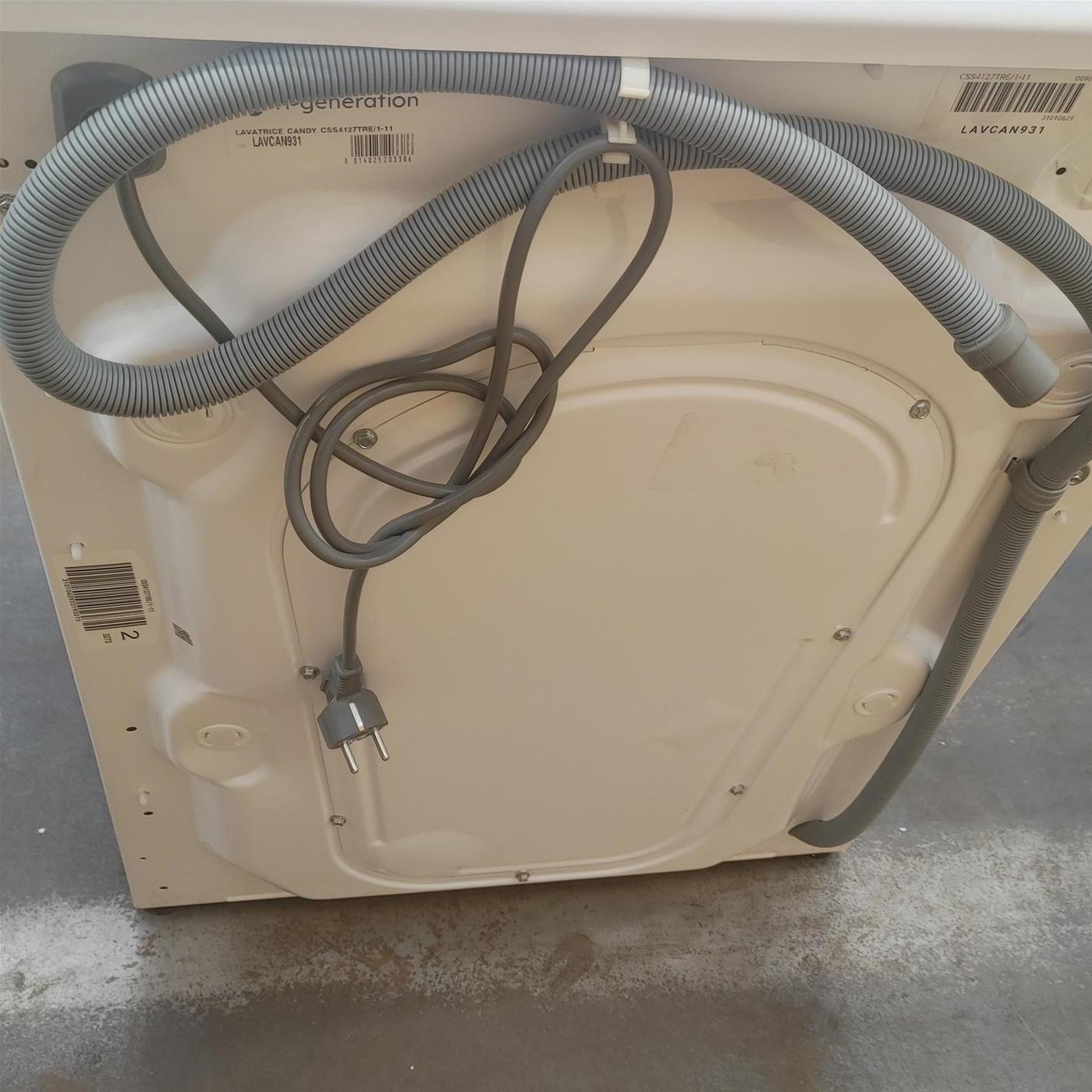 Candy Smart CSS4127TRE/1-11 lavatrice Caricamento frontale 7 kg 1200 Giri/min D Bianco