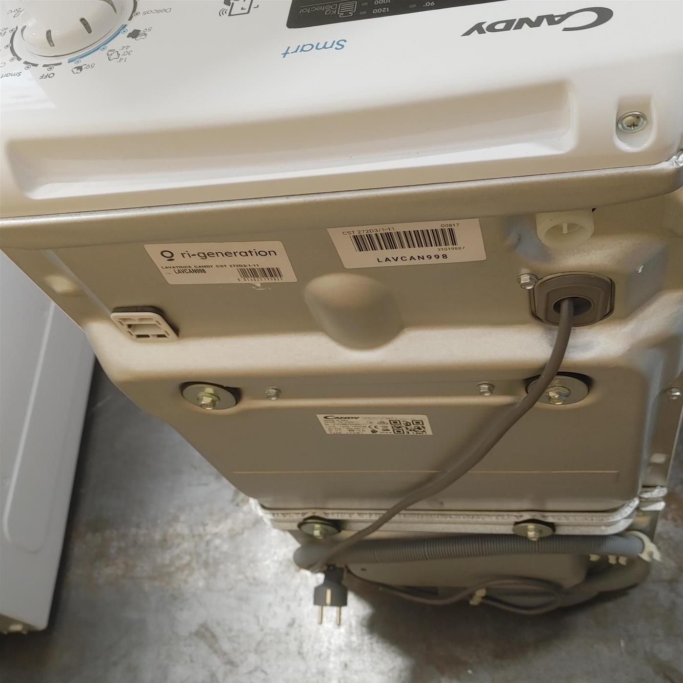 Candy CST 272D3/1-11 - Lavatrice 7kg, Tipo Carica dall'alto, 1200 giri/min, Bianco, Classe energetica C