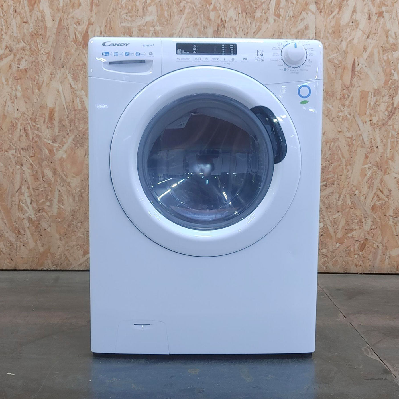 Candy Smart CSWS 4852DE/1-11 lavasciuga Libera installazione Caricamento frontale Bianco E